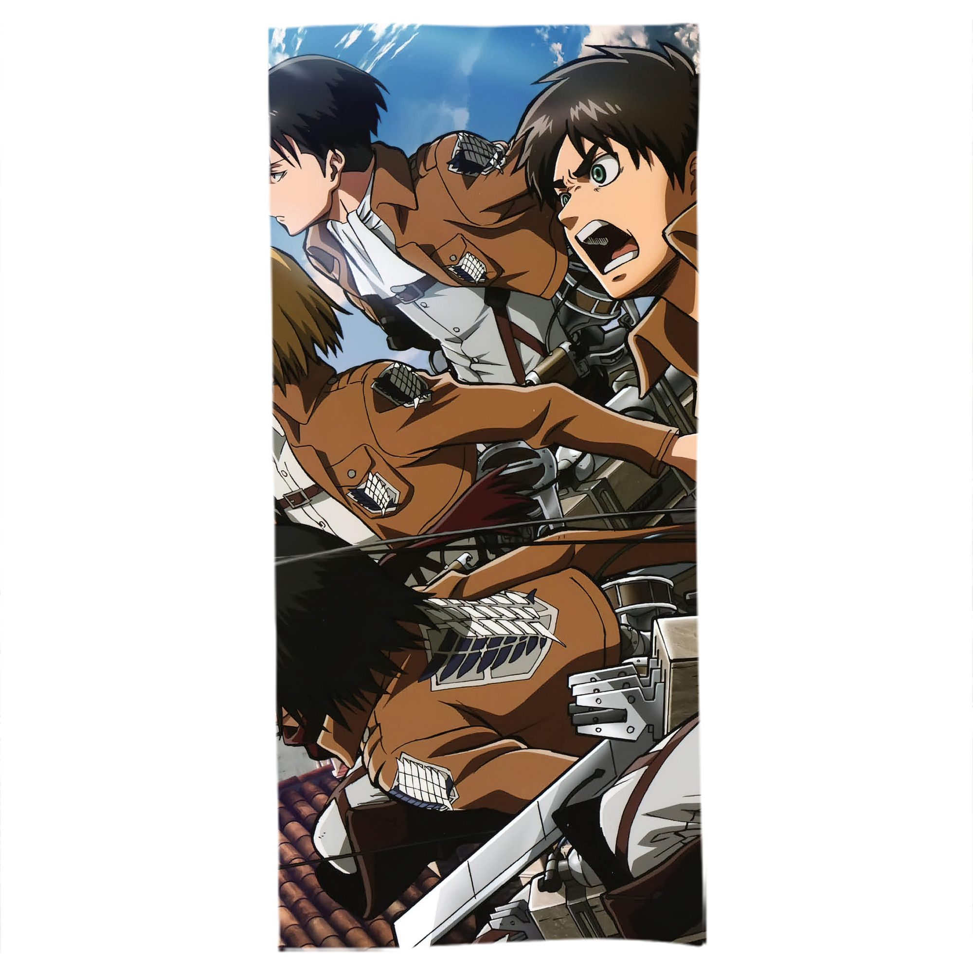 （画像用） 進撃の巨人 Attack on Titan 大判バスタオル 70×140cm 吸水速乾 柔らかい肌触り