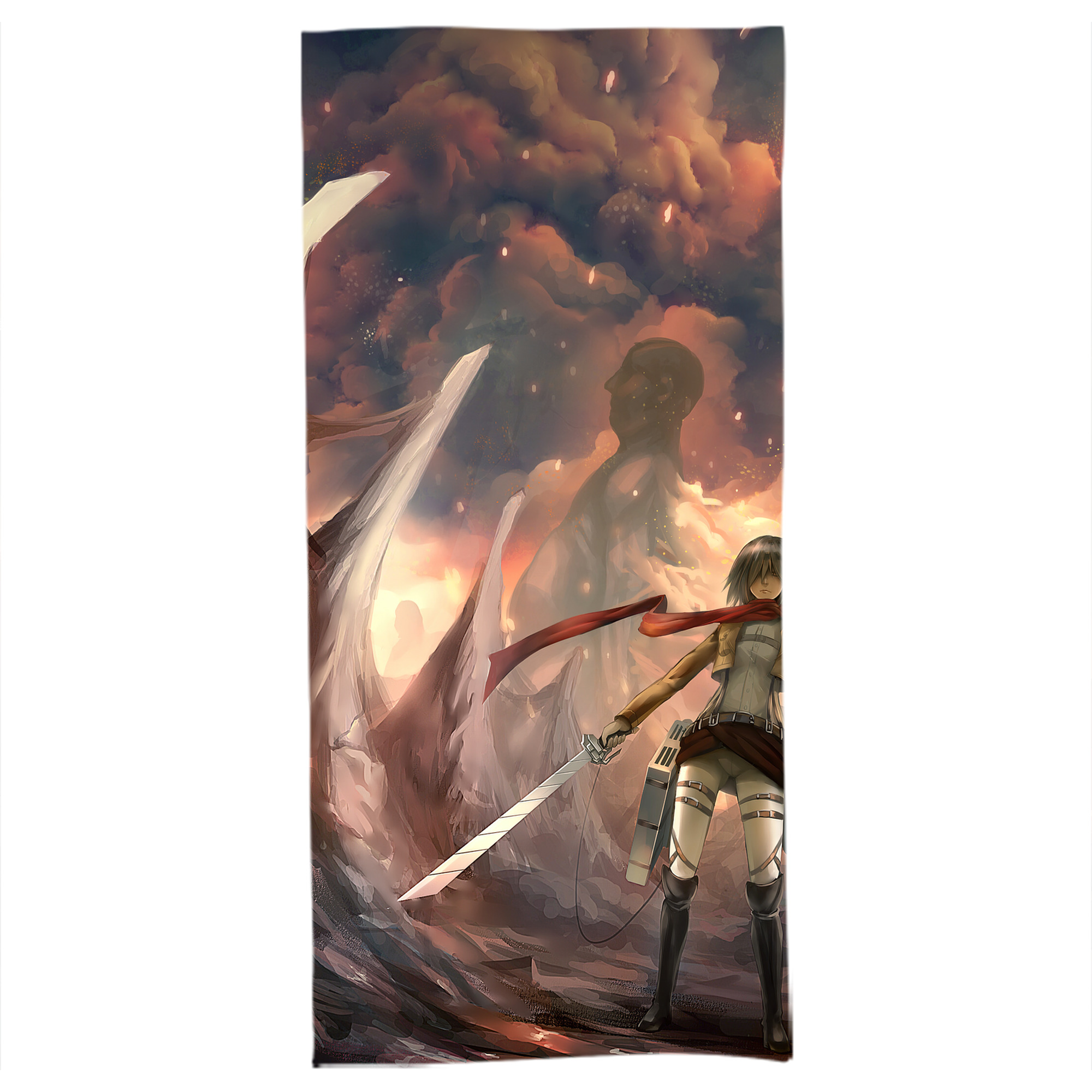 （画像用） 進撃の巨人 Attack on Titan 大判バスタオル 70×140cm 吸水速乾 柔らかい肌触り