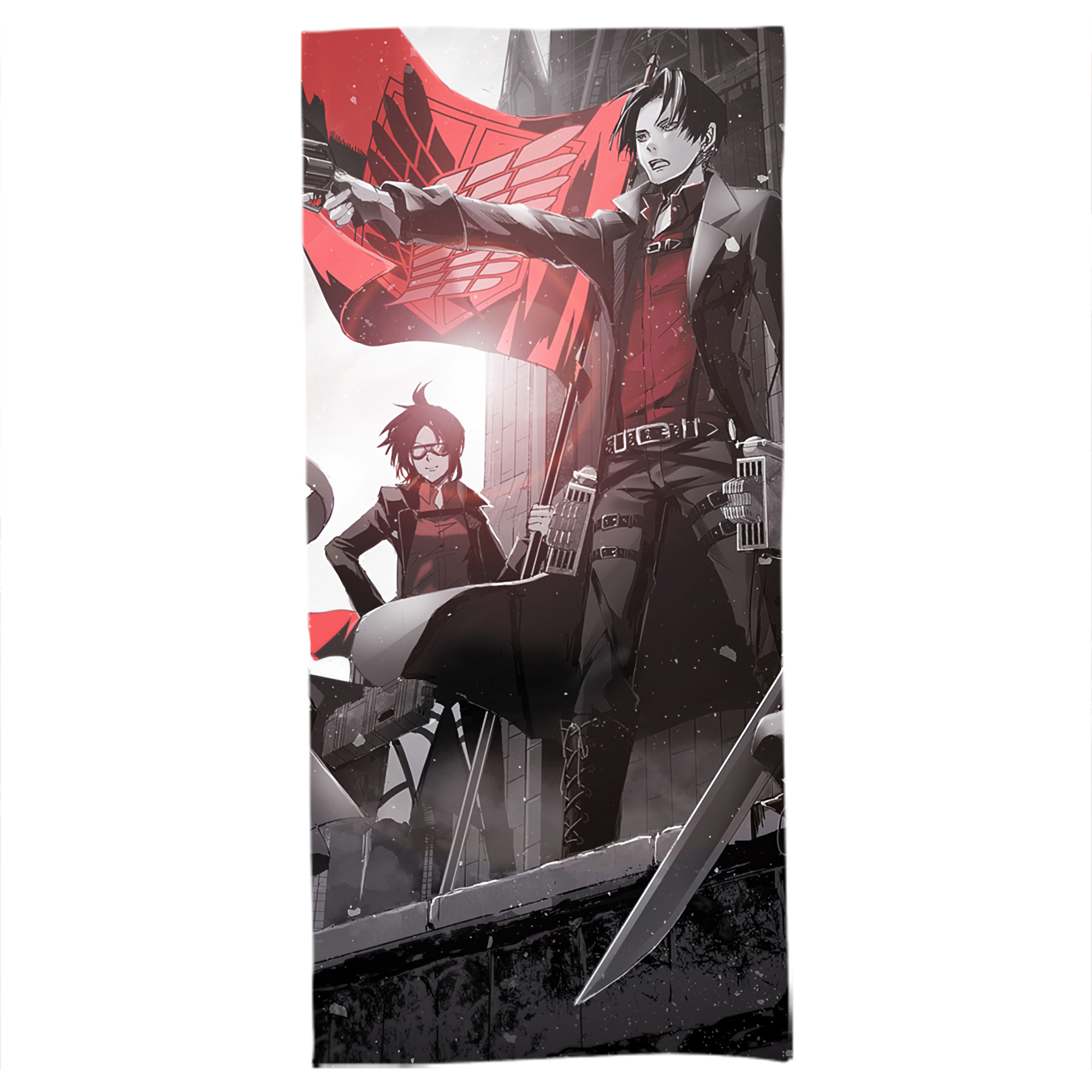 （画像用） 進撃の巨人 Attack on Titan 大判バスタオル 70×140cm 吸水速乾 柔らかい肌触り