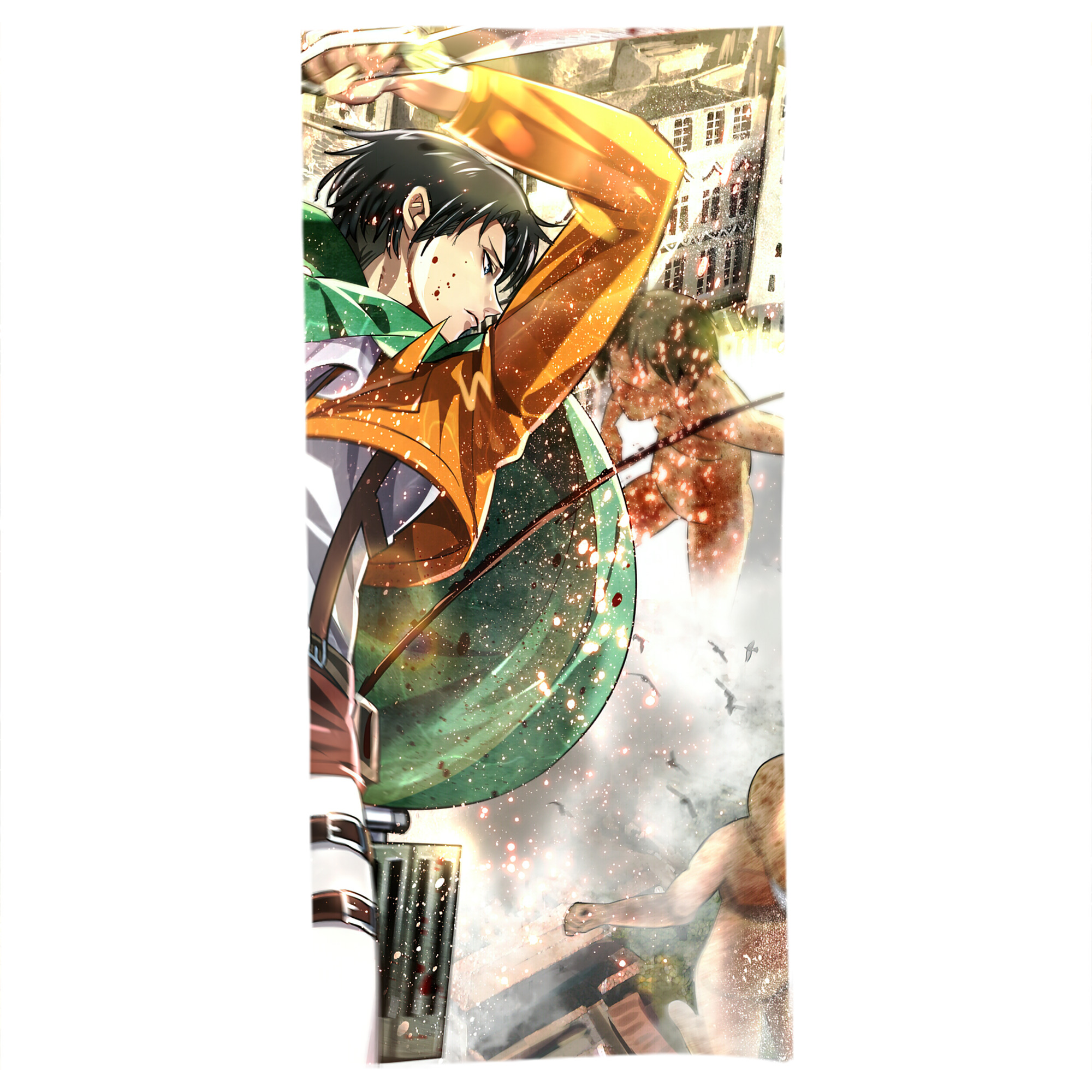（画像用） 進撃の巨人 Attack on Titan 大判バスタオル 70×140cm 吸水速乾 柔らかい肌触り