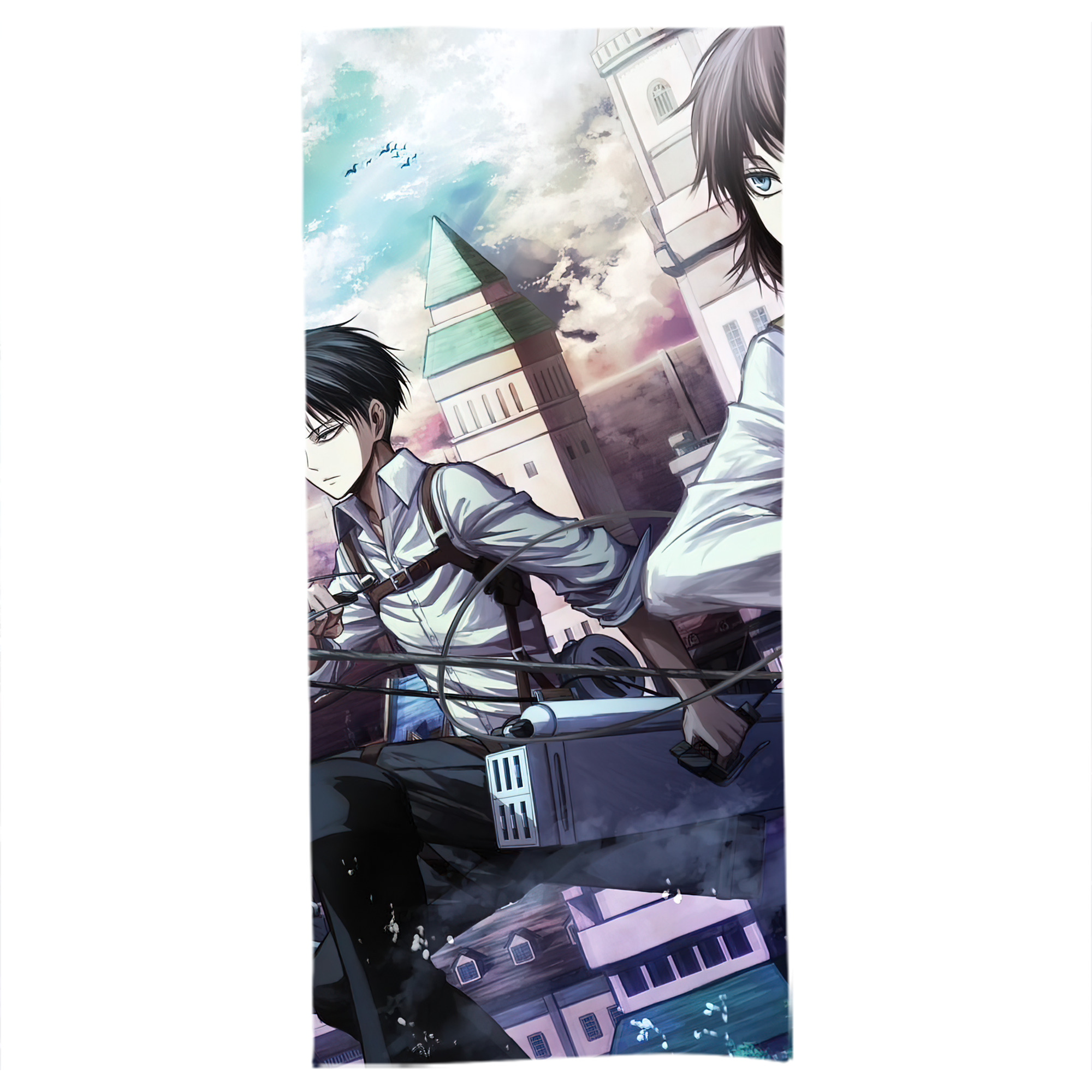 （画像用） 進撃の巨人 Attack on Titan 大判バスタオル 70×140cm 吸水速乾 柔らかい肌触り
