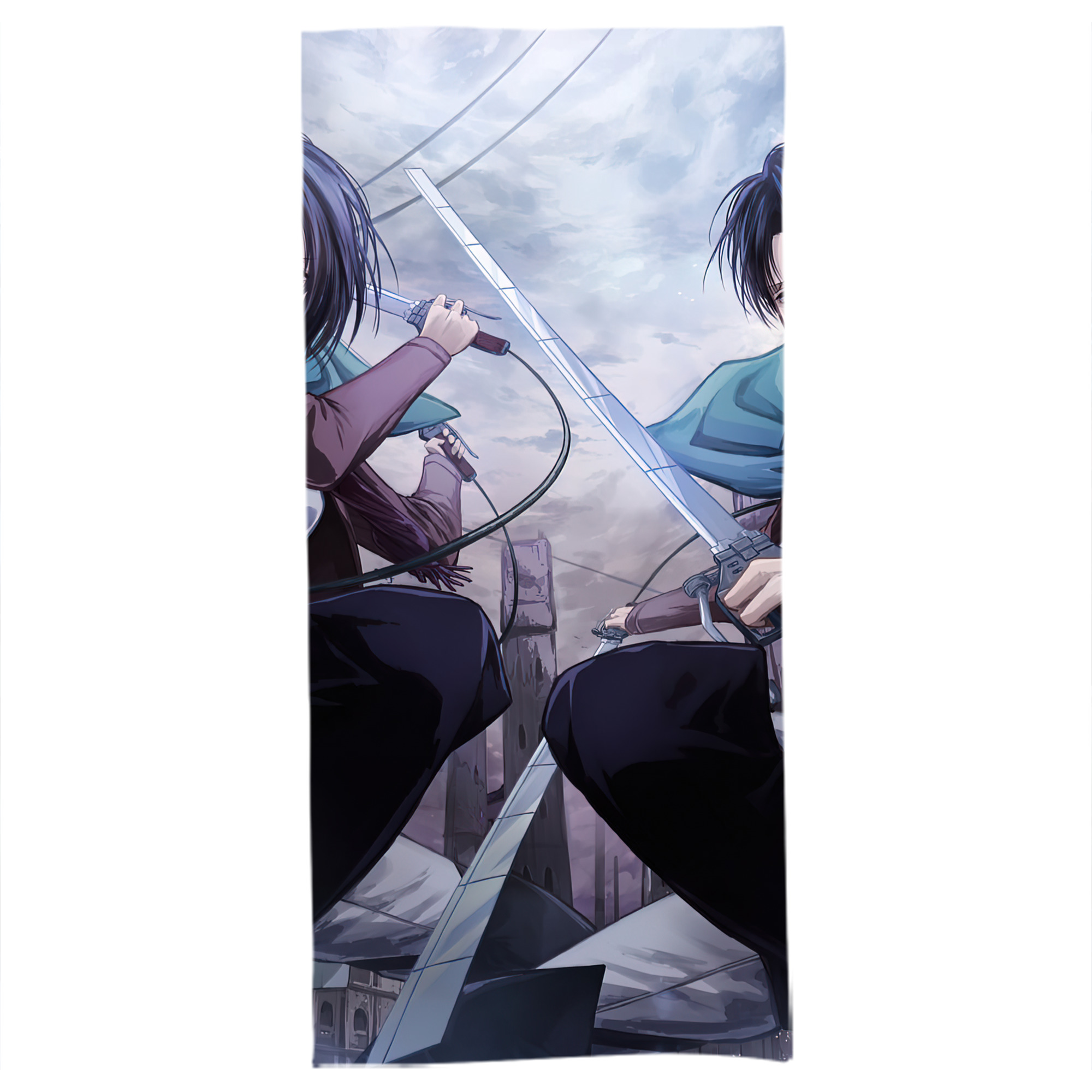 （画像用） 進撃の巨人 Attack on Titan 大判バスタオル 70×140cm 吸水速乾 柔らかい肌触り