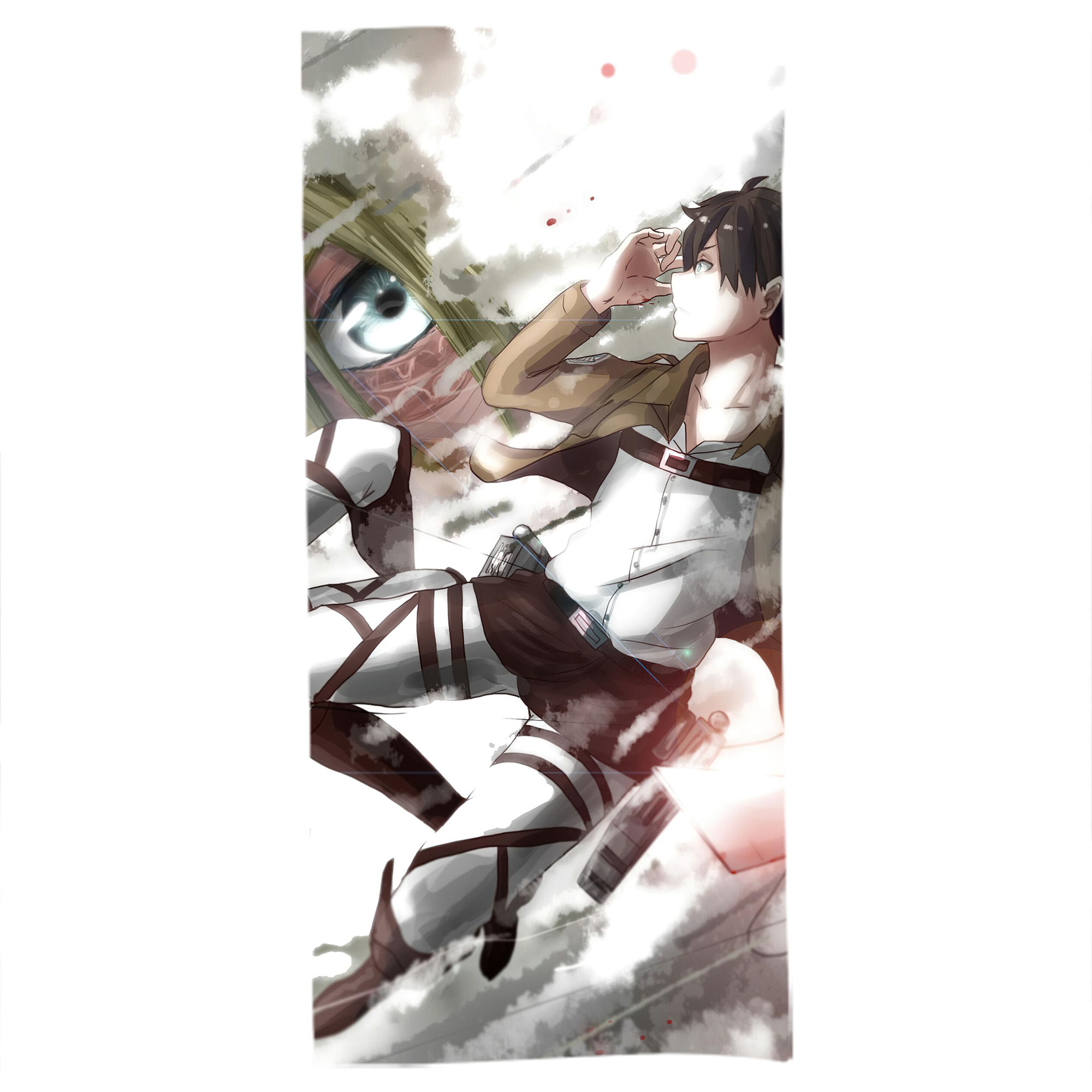 （画像用） 進撃の巨人 Attack on Titan 大判バスタオル 70×140cm 吸水速乾 柔らかい肌触り