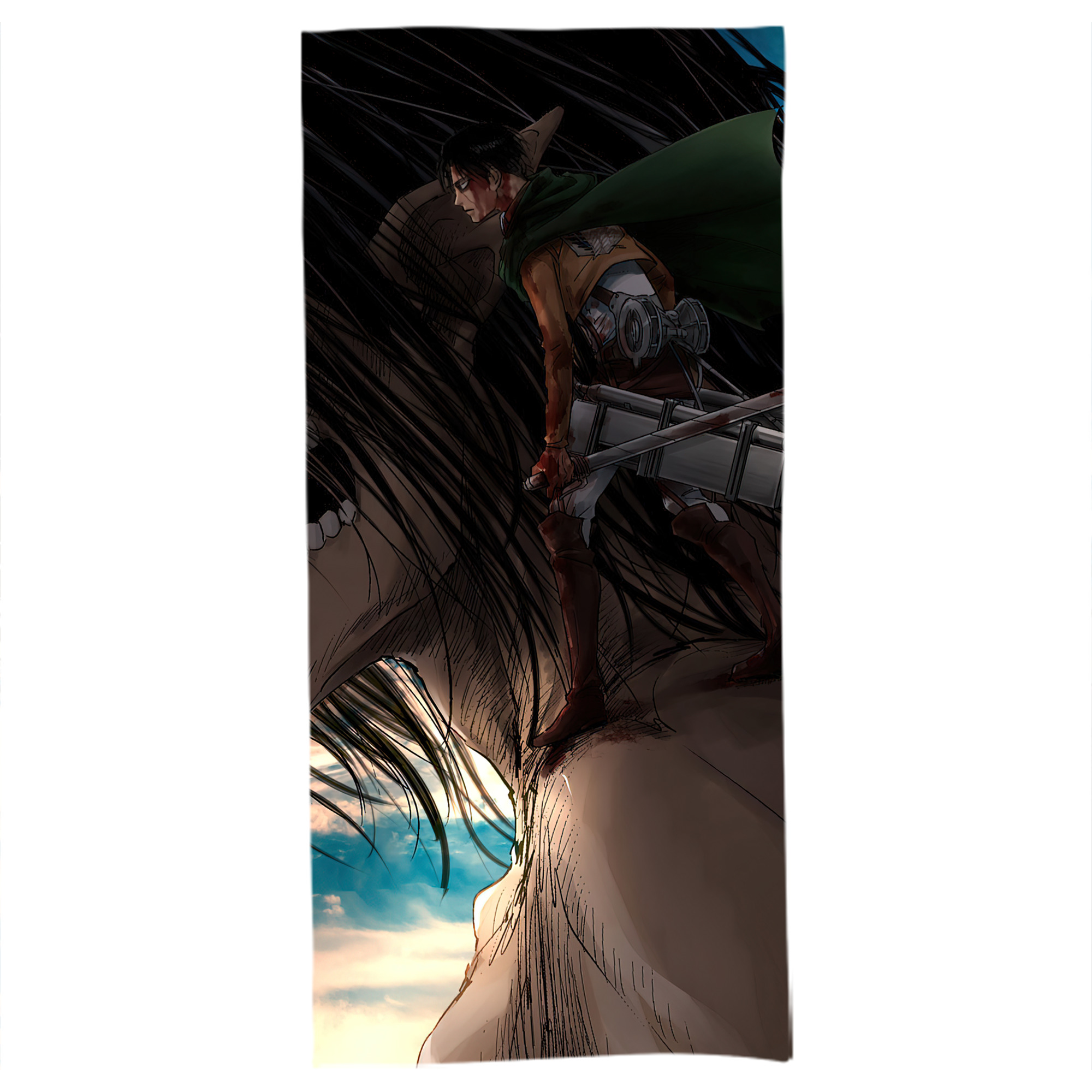 （画像用） 進撃の巨人 Attack on Titan 大判バスタオル 70×140cm 吸水速乾 柔らかい肌触り