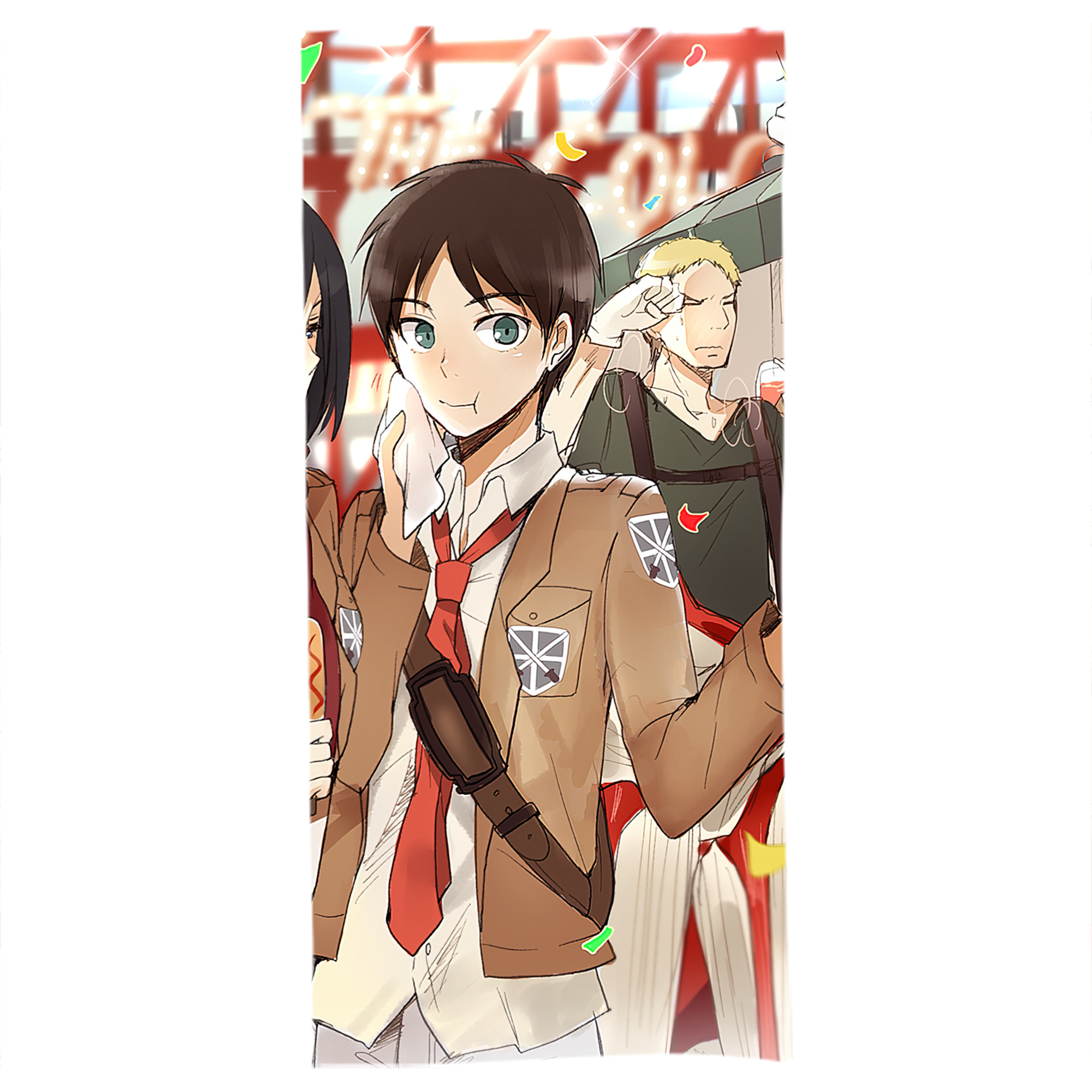 （画像用） 進撃の巨人 Attack on Titan 大判バスタオル 70×140cm 吸水速乾 柔らかい肌触り