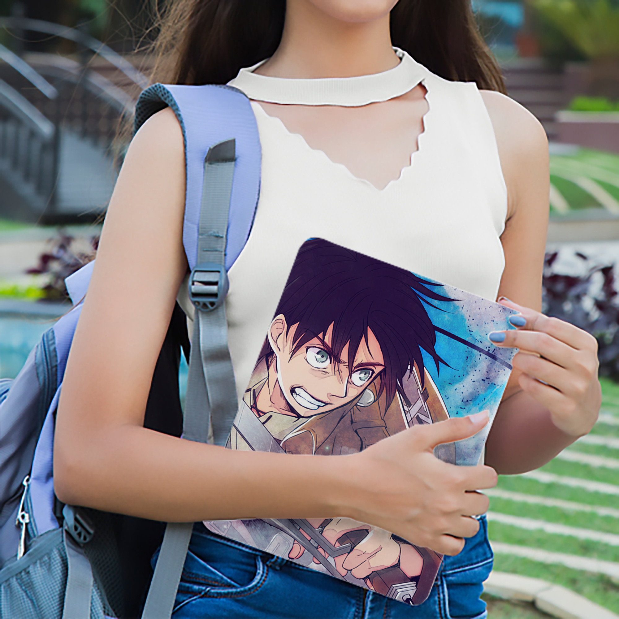 進撃の巨人 Attack on Titan IPad ケース ブック型 PUレザー TPU 耐衝撃 軽量 薄型 ペン収納なし 全面保護 IPad 各モデル対応