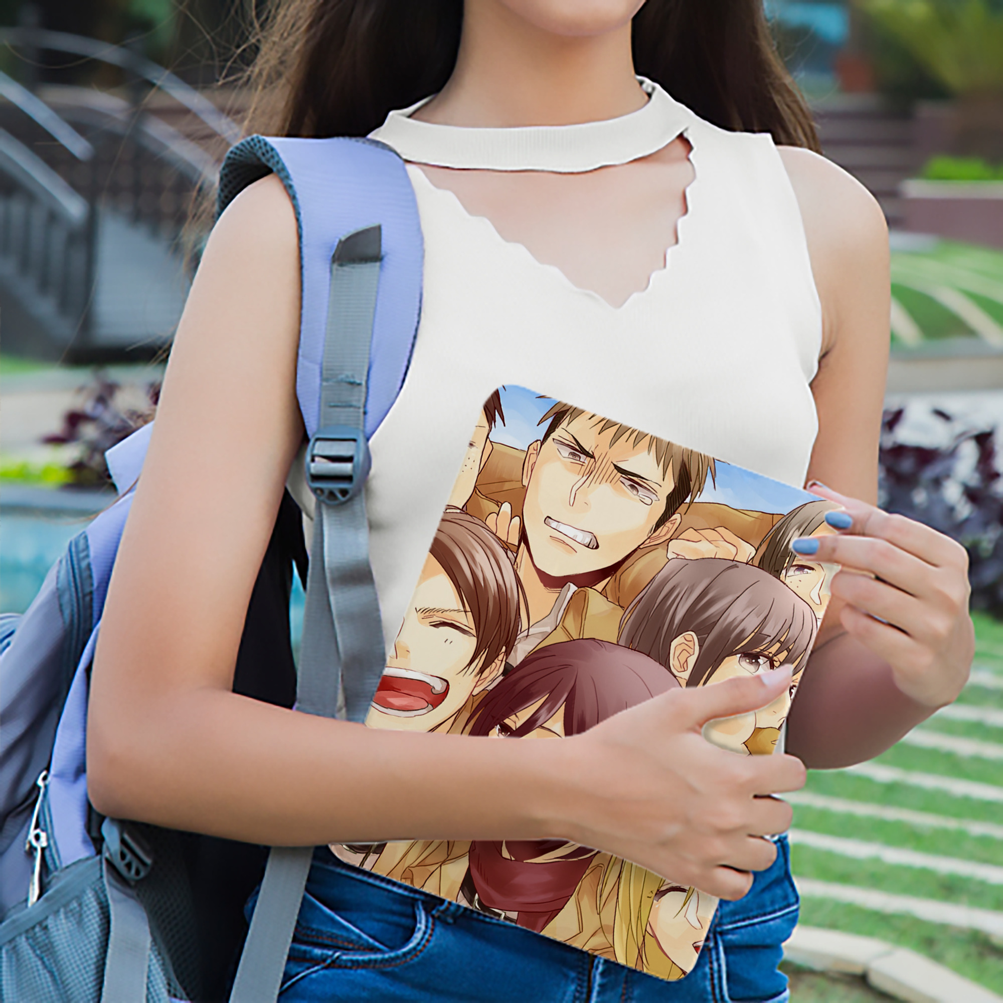 進撃の巨人 Attack on Titan IPad ケース ブック型 PUレザー TPU 耐衝撃 軽量 薄型 ペン収納なし 全面保護 IPad 各モデル対応