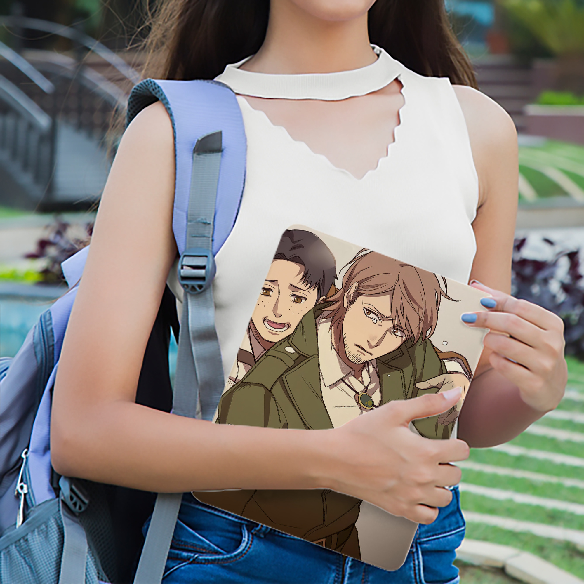 進撃の巨人 Attack on Titan IPad ケース ブック型 PUレザー TPU 耐衝撃 軽量 薄型 ペン収納なし 全面保護 IPad 各モデル対応