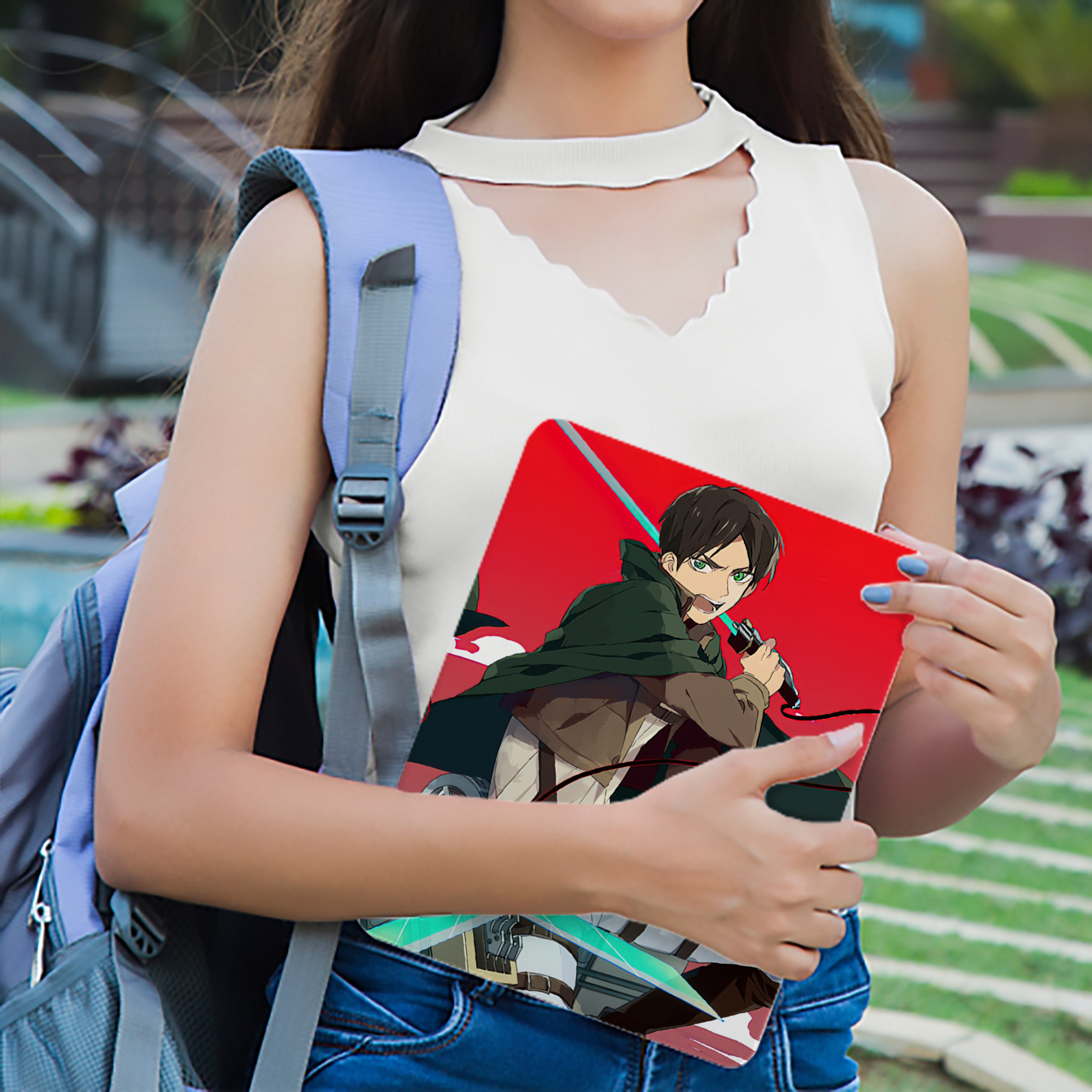 進撃の巨人 Attack on Titan IPad ケース ブック型 PUレザー TPU 耐衝撃 軽量 薄型 ペン収納なし 全面保護 IPad 各モデル対応