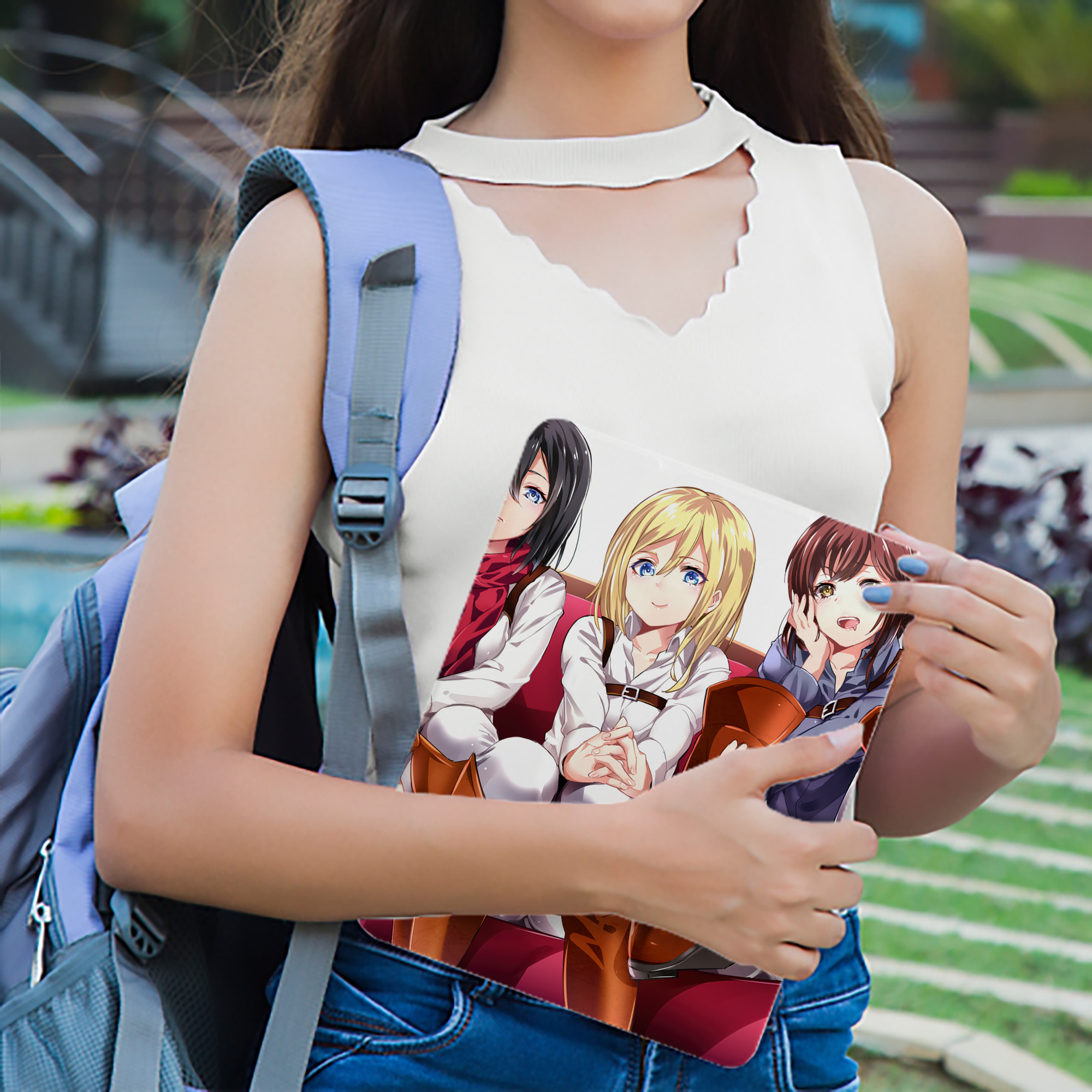 進撃の巨人 Attack on Titan IPad ケース ブック型 PUレザー TPU 耐衝撃 軽量 薄型 ペン収納なし 全面保護 IPad 各モデル対応