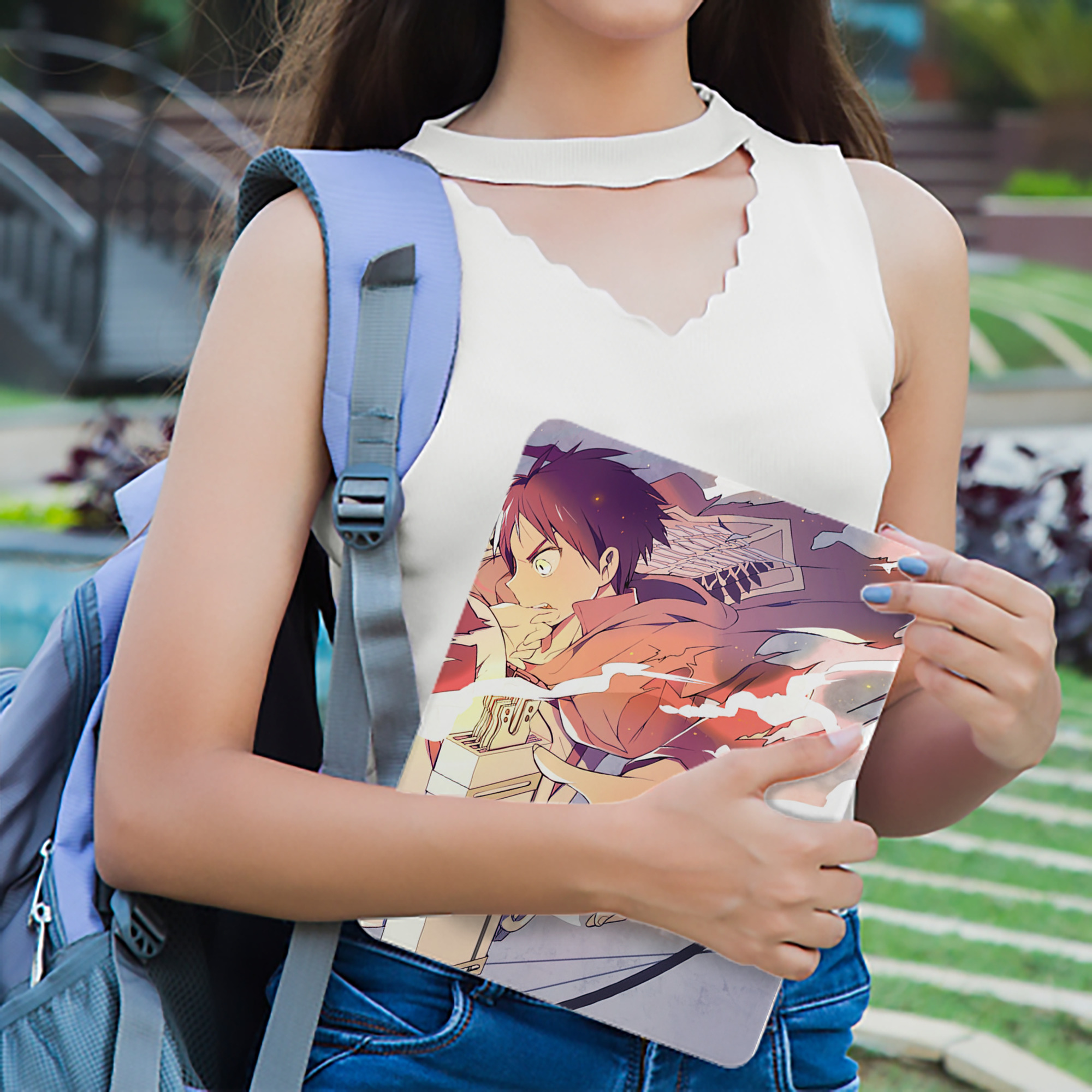 進撃の巨人 Attack on Titan IPad ケース ブック型 PUレザー TPU 耐衝撃 軽量 薄型 ペン収納なし 全面保護 IPad 各モデル対応