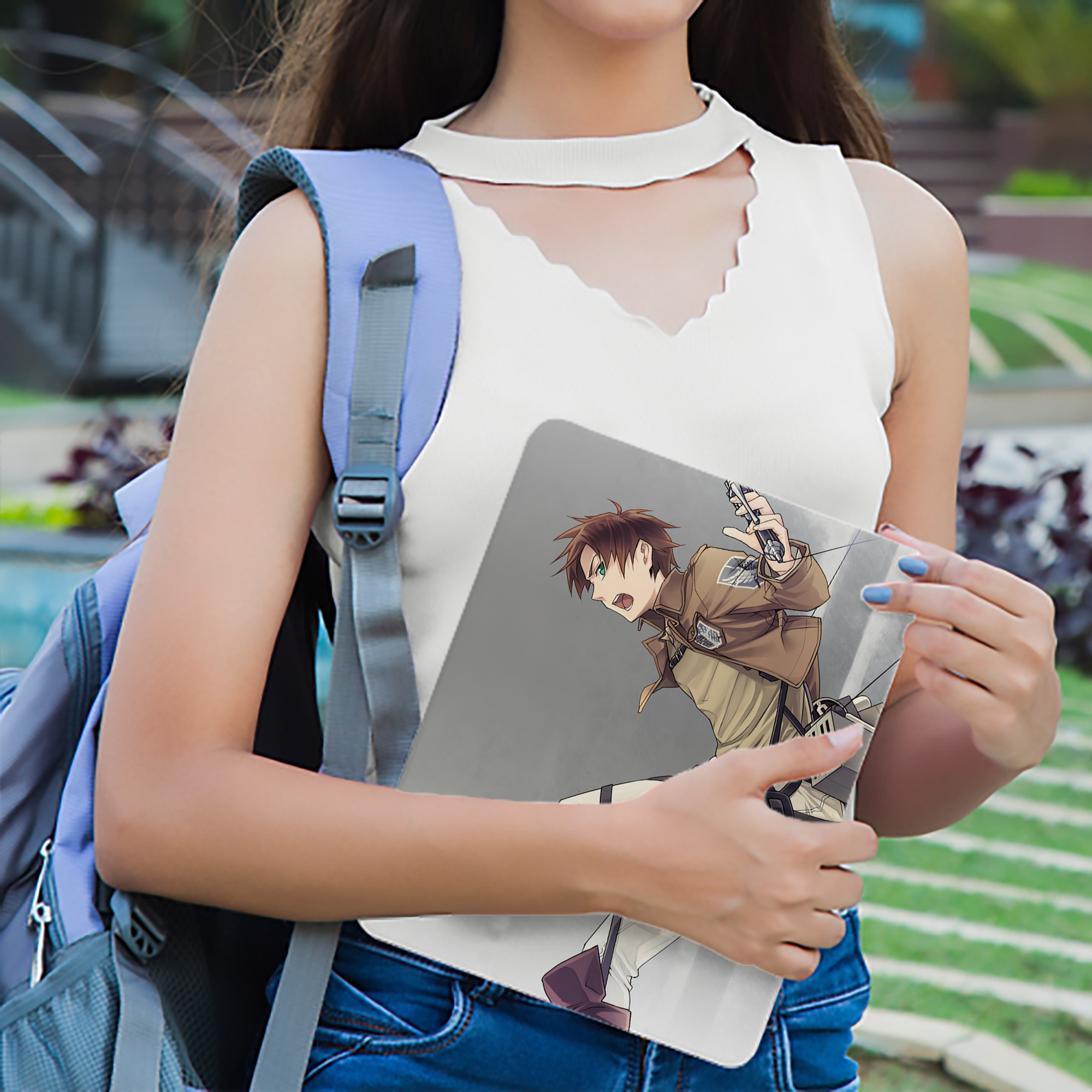 進撃の巨人 Attack on Titan IPad ケース ブック型 PUレザー TPU 耐衝撃 軽量 薄型 ペン収納なし 全面保護 IPad 各モデル対応