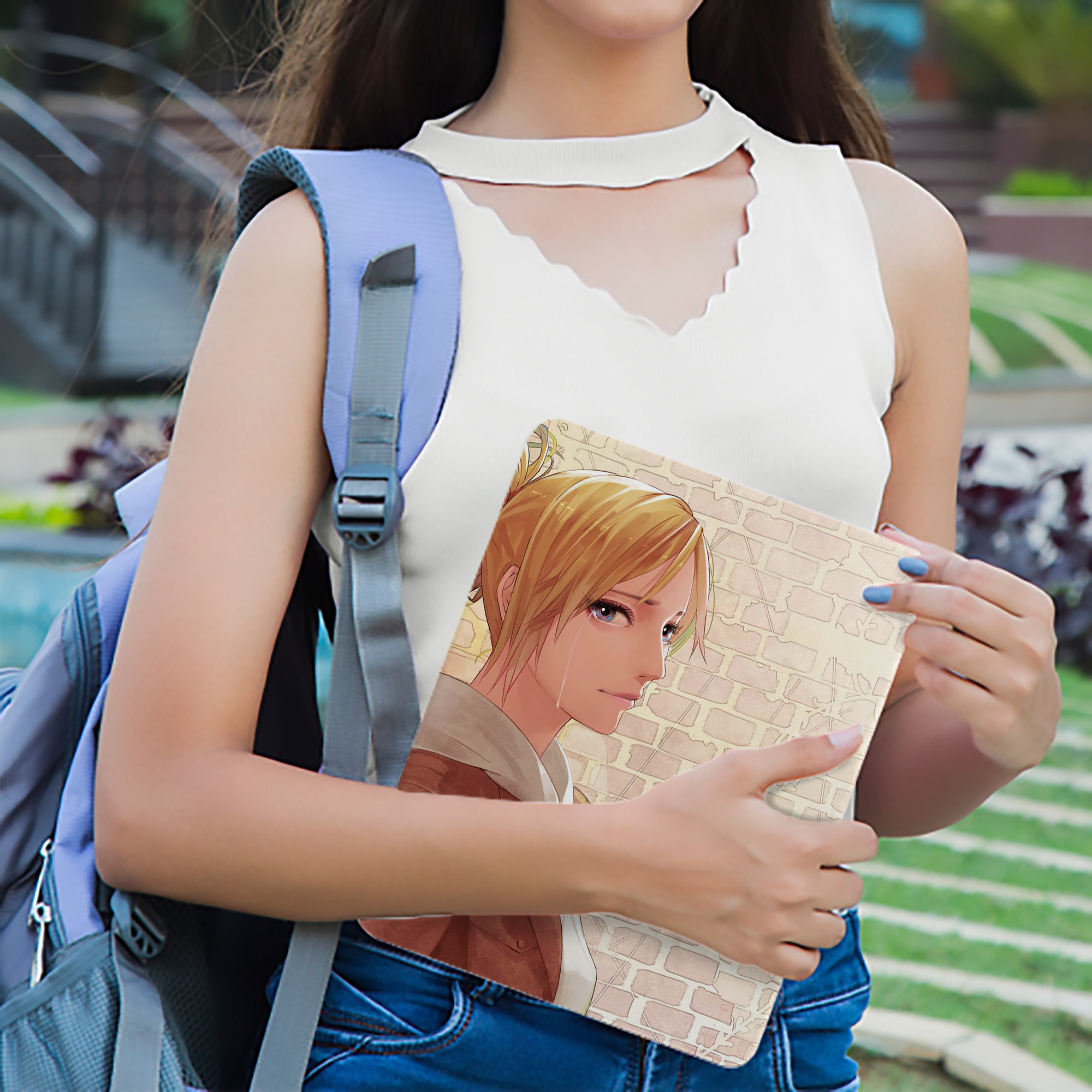 進撃の巨人 Attack on Titan IPad ケース ブック型 PUレザー TPU 耐衝撃 軽量 薄型 ペン収納なし 全面保護 IPad 各モデル対応