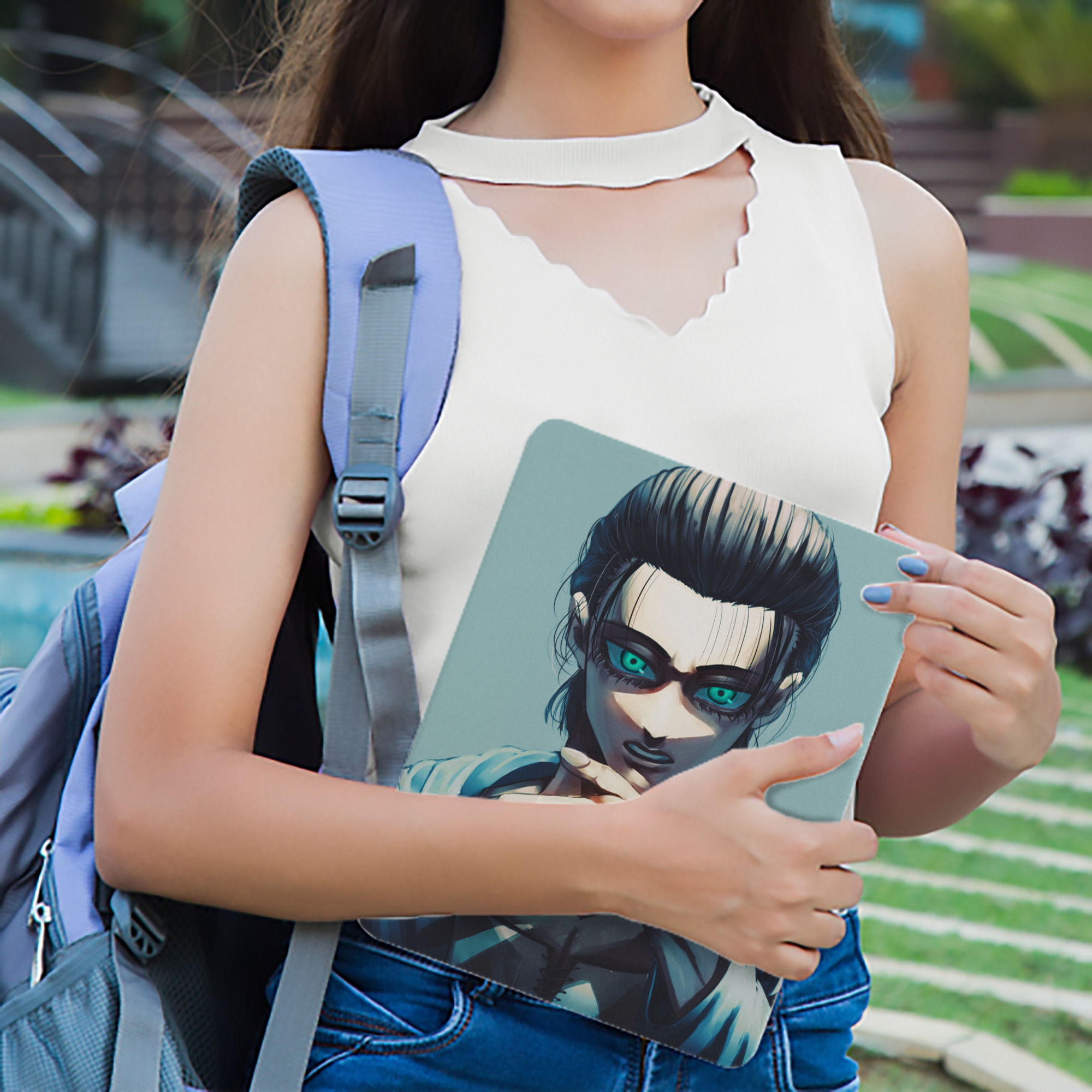 進撃の巨人 Attack on Titan IPad ケース ブック型 PUレザー TPU 耐衝撃 軽量 薄型 ペン収納なし 全面保護 IPad 各モデル対応