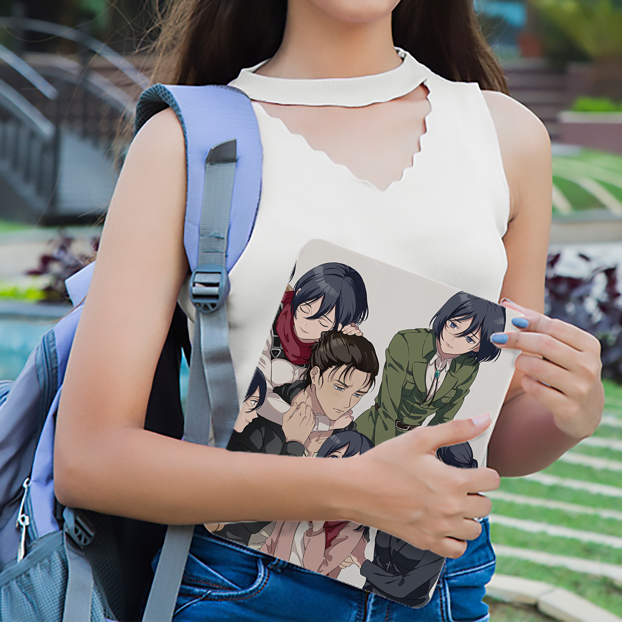 進撃の巨人 Attack on Titan IPad ケース ブック型 PUレザー TPU 耐衝撃 軽量 薄型 ペン収納なし 全面保護 IPad 各モデル対応
