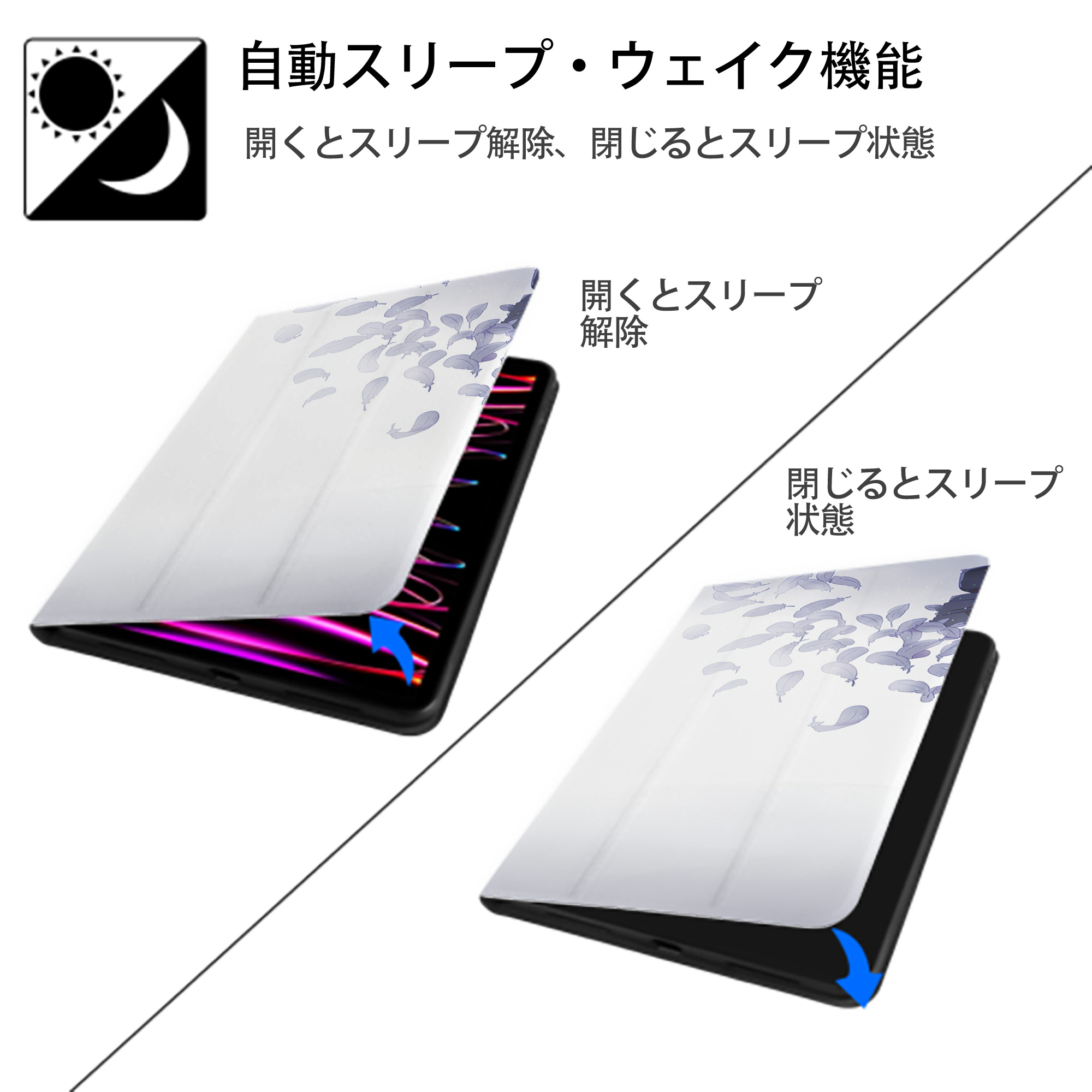 進撃の巨人 Attack on Titan IPadケース ペンホルダー付き ブックスタイルデザイン