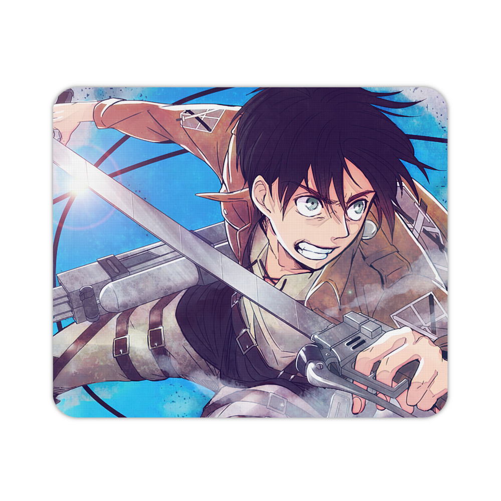 （画像用） 進撃の巨人 Attack on Titan マウスパッド ステッチ加工 ラバー素材 防水 滑り止め 超薄型 ゲーミング/オフィス対応