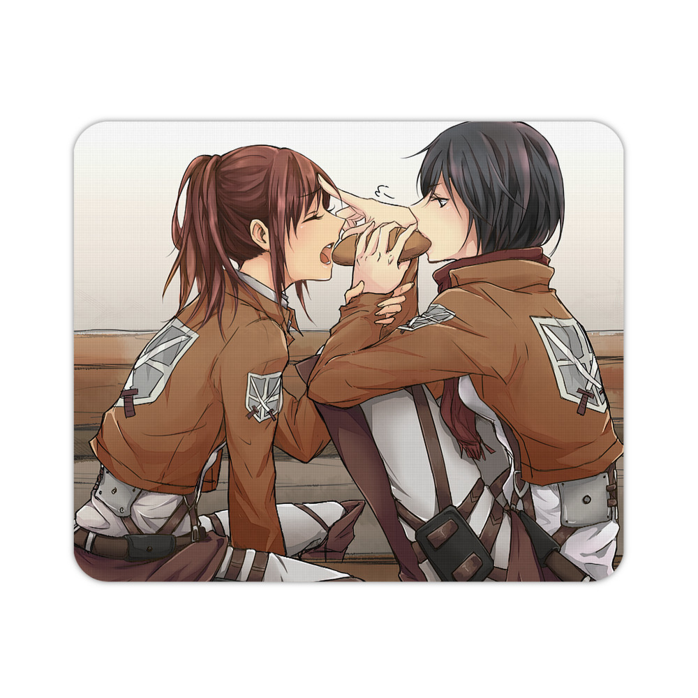 （画像用） 進撃の巨人 Attack on Titan マウスパッド ステッチ加工 ラバー素材 防水 滑り止め 超薄型 ゲーミング/オフィス対応