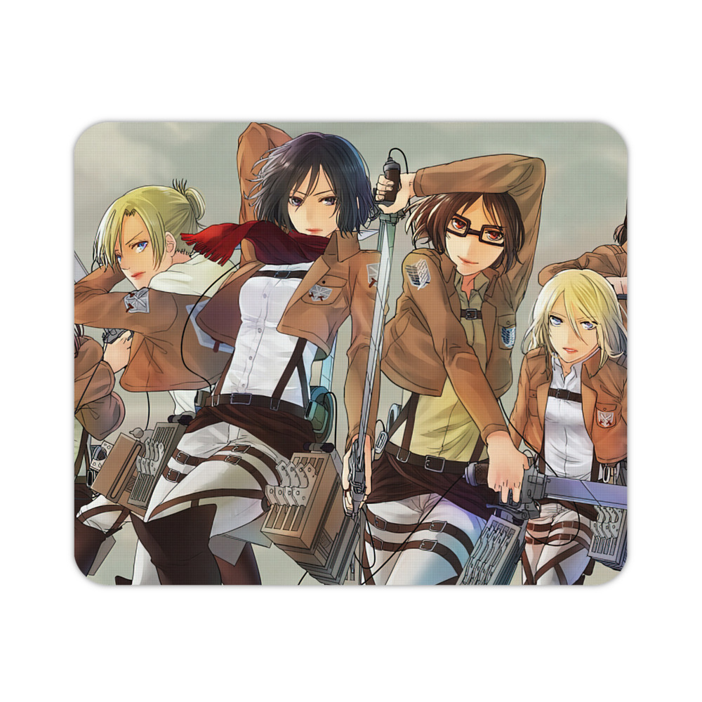 （画像用） 進撃の巨人 Attack on Titan マウスパッド ステッチ加工 ラバー素材 防水 滑り止め 超薄型 ゲーミング/オフィス対応