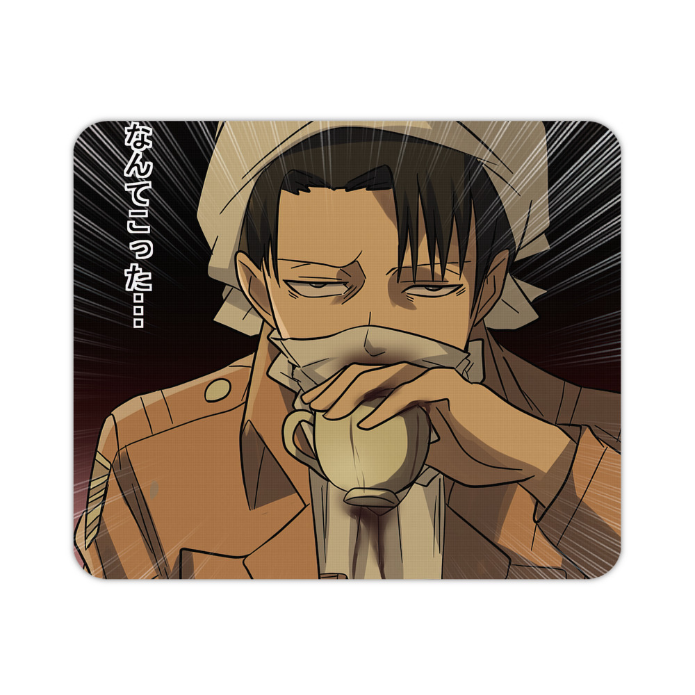 （画像用） 進撃の巨人 Attack on Titan マウスパッド ステッチ加工 ラバー素材 防水 滑り止め 超薄型 ゲーミング/オフィス対応