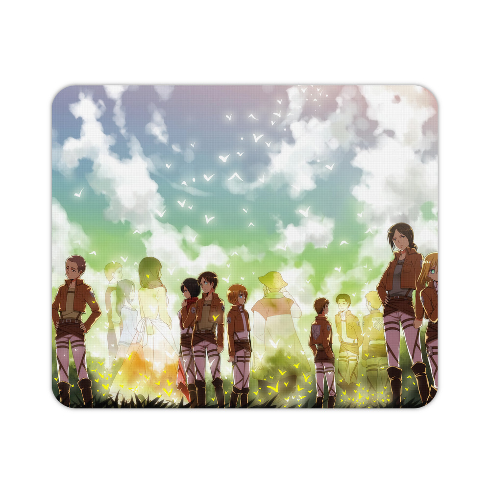 （画像用） 進撃の巨人 Attack on Titan マウスパッド ステッチ加工 ラバー素材 防水 滑り止め 超薄型 ゲーミング/オフィス対応