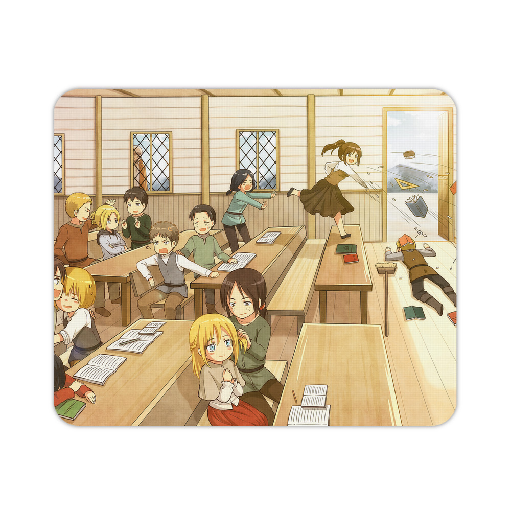 （画像用） 進撃の巨人 Attack on Titan マウスパッド ステッチ加工 ラバー素材 防水 滑り止め 超薄型 ゲーミング/オフィス対応