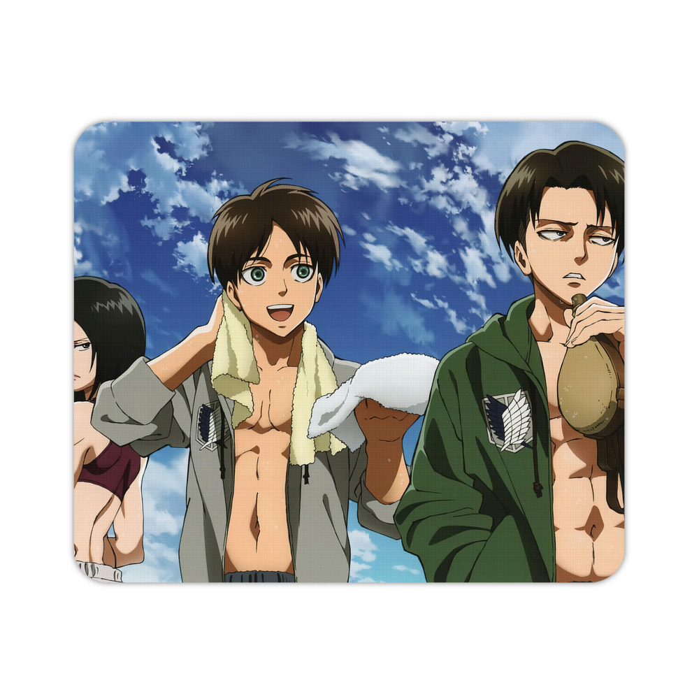 （画像用） 進撃の巨人 Attack on Titan マウスパッド ステッチ加工 ラバー素材 防水 滑り止め 超薄型 ゲーミング/オフィス対応