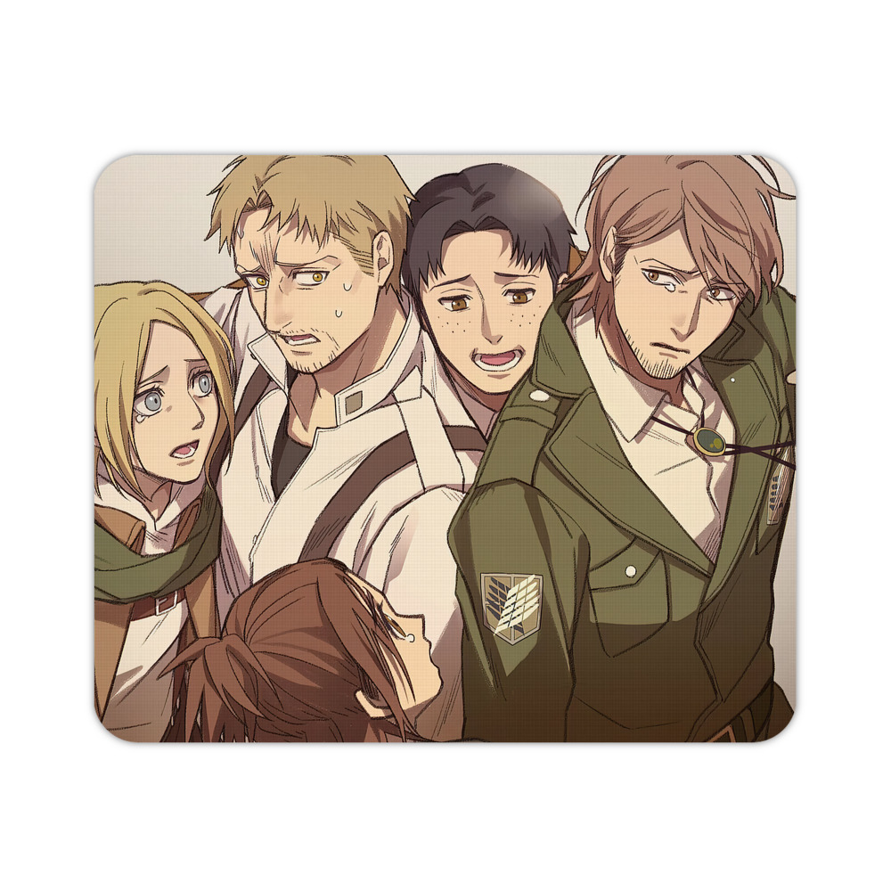 （画像用） 進撃の巨人 Attack on Titan マウスパッド ステッチ加工 ラバー素材 防水 滑り止め 超薄型 ゲーミング/オフィス対応