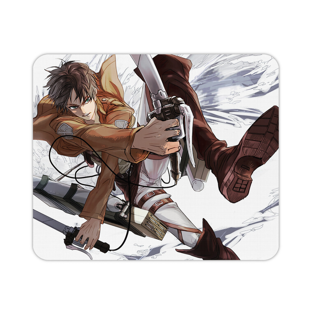 （画像用） 進撃の巨人 Attack on Titan マウスパッド ステッチ加工 ラバー素材 防水 滑り止め 超薄型 ゲーミング/オフィス対応