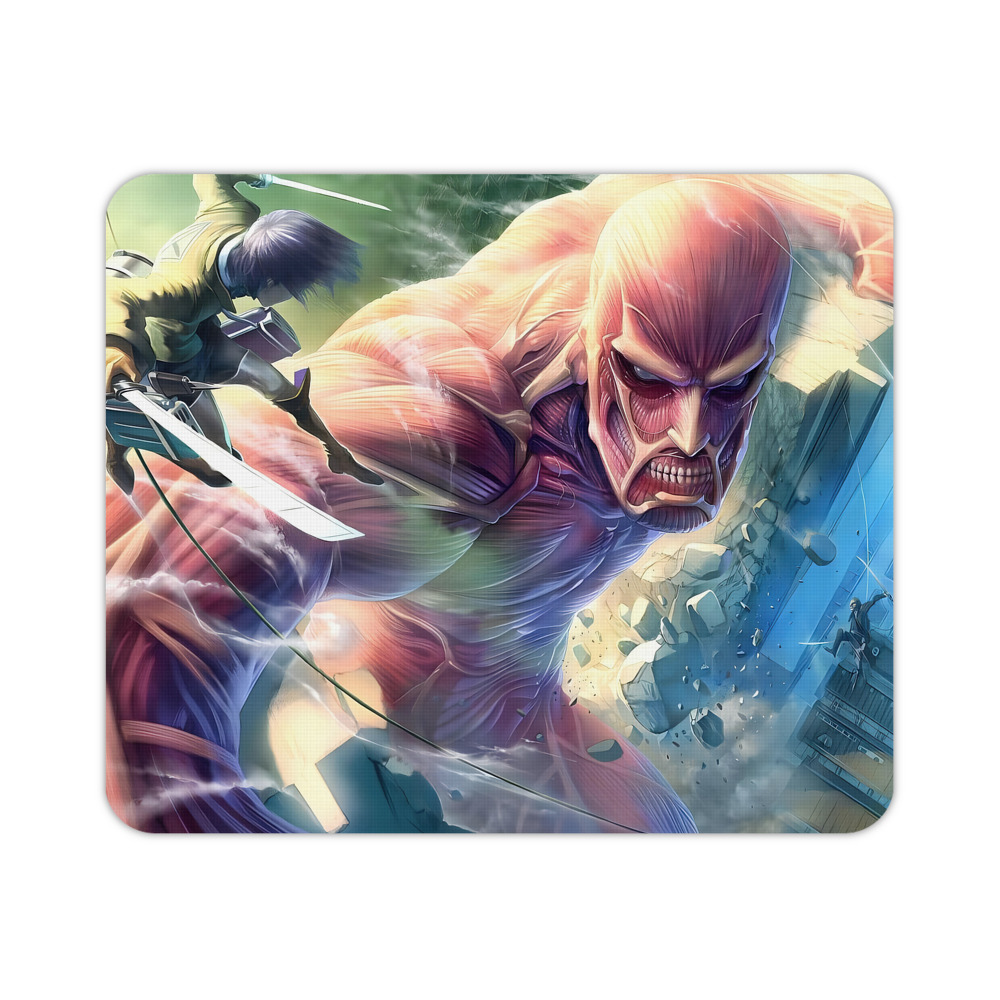 （画像用） 進撃の巨人 Attack on Titan マウスパッド ステッチ加工 ラバー素材 防水 滑り止め 超薄型 ゲーミング/オフィス対応