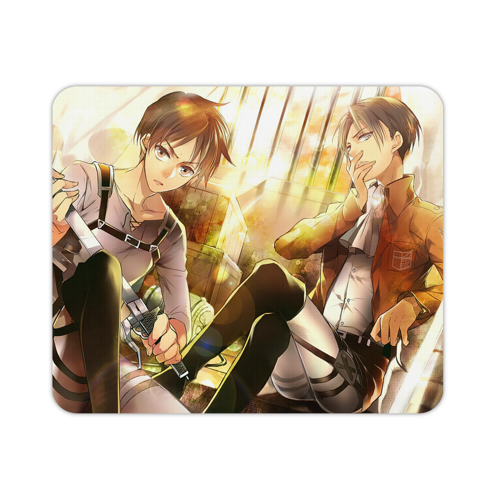 （画像用） 進撃の巨人 Attack on Titan マウスパッド ステッチ加工 ラバー素材 防水 滑り止め 超薄型 ゲーミング/オフィス対応