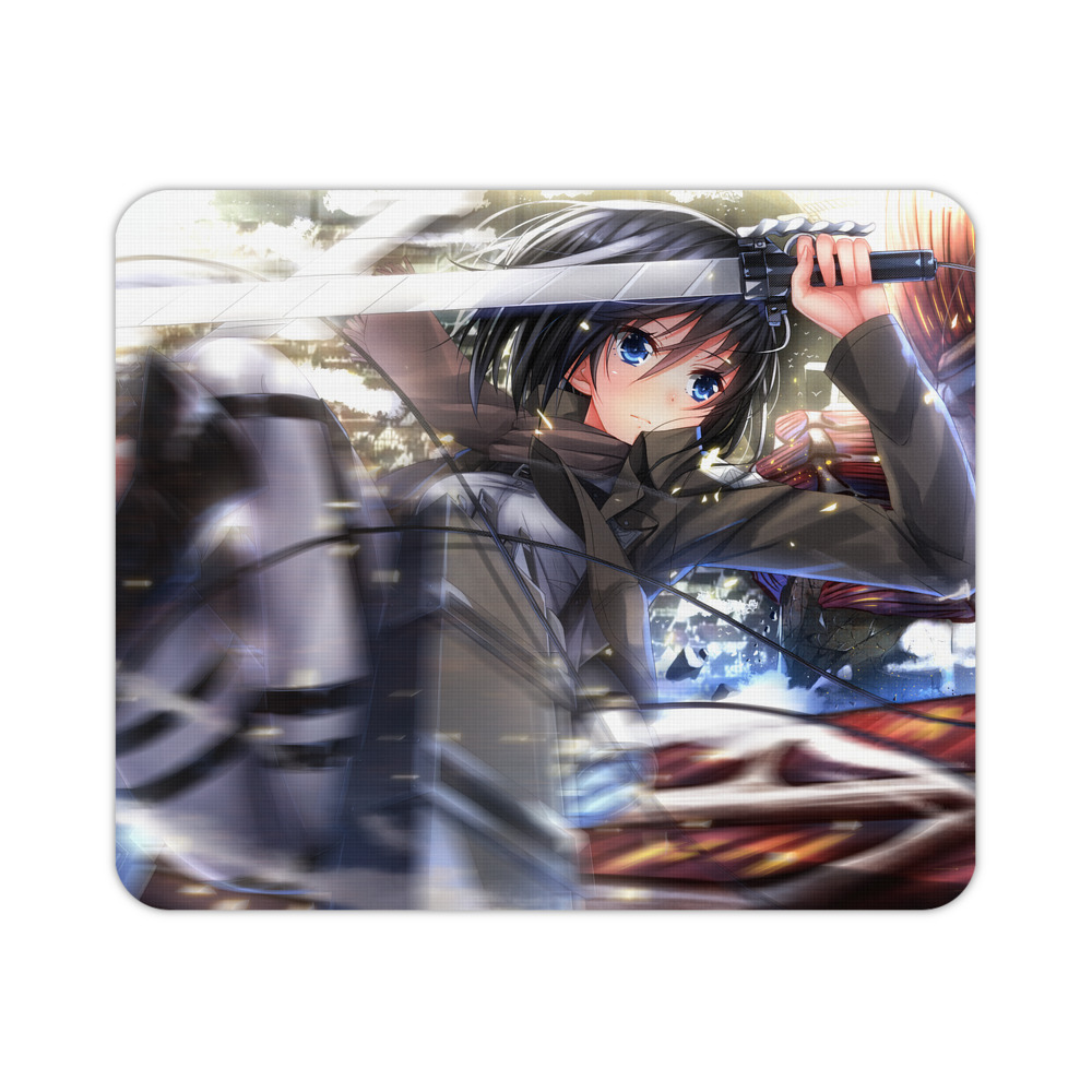 （画像用） 進撃の巨人 Attack on Titan マウスパッド ステッチ加工 ラバー素材 防水 滑り止め 超薄型 ゲーミング/オフィス対応