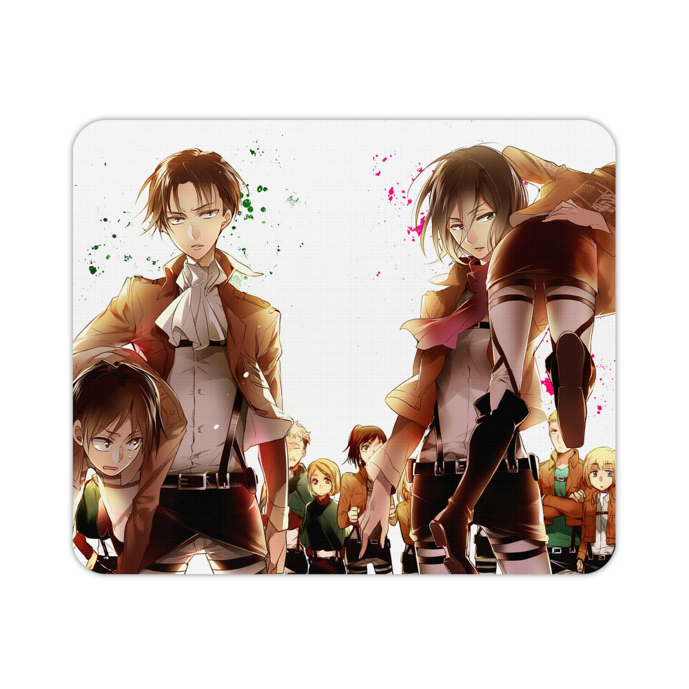（画像用） 進撃の巨人 Attack on Titan マウスパッド ステッチ加工 ラバー素材 防水 滑り止め 超薄型 ゲーミング/オフィス対応