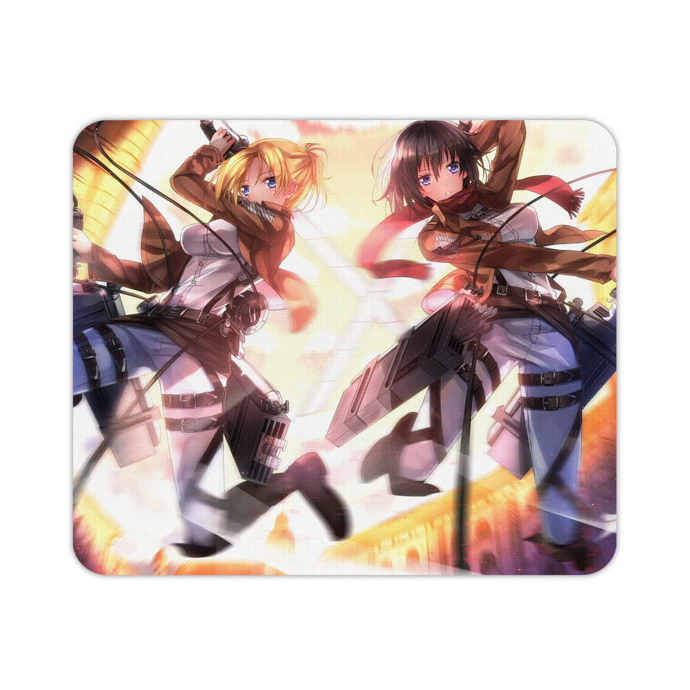 （画像用） 進撃の巨人 Attack on Titan マウスパッド ステッチ加工 ラバー素材 防水 滑り止め 超薄型 ゲーミング/オフィス対応