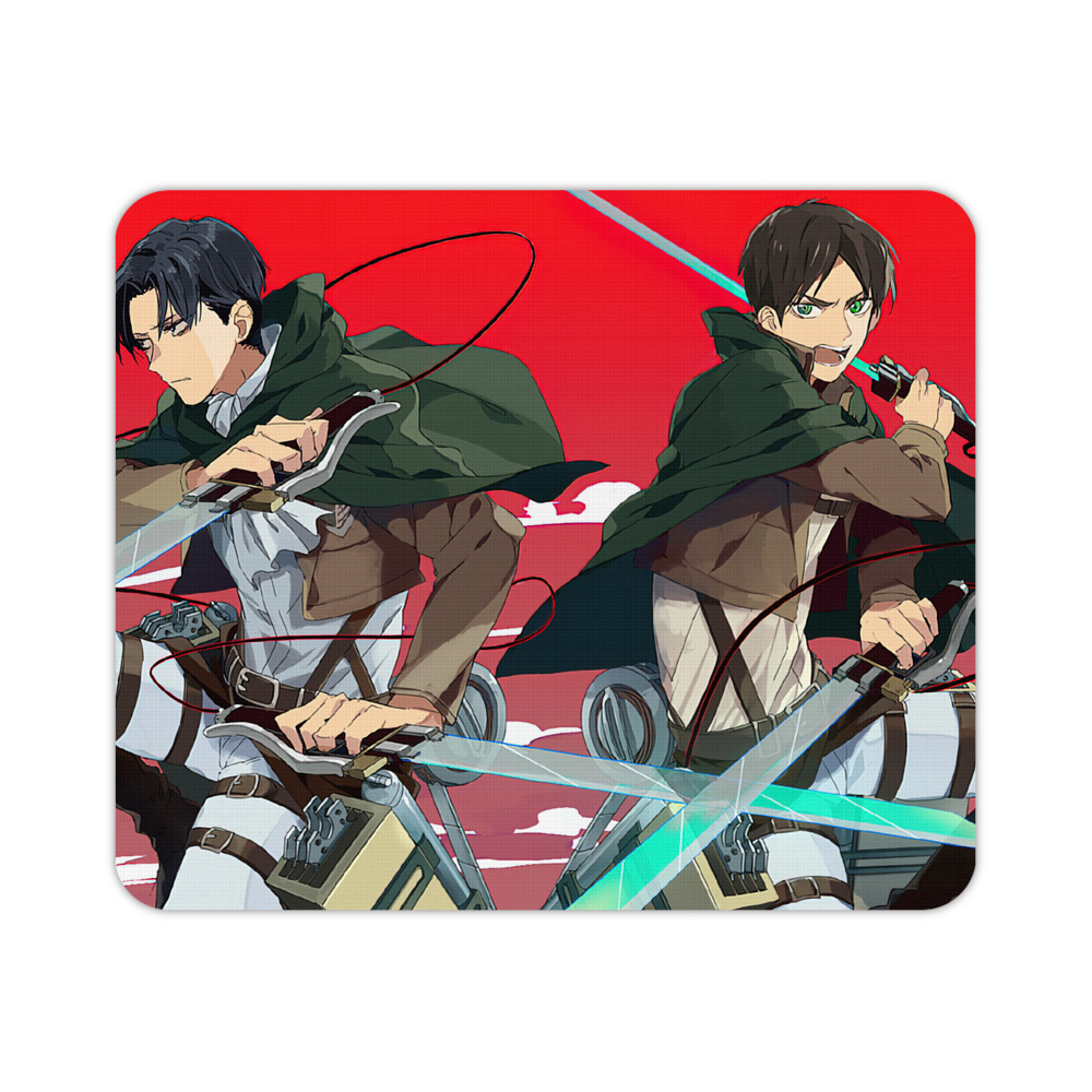 （画像用） 進撃の巨人 Attack on Titan マウスパッド ステッチ加工 ラバー素材 防水 滑り止め 超薄型 ゲーミング/オフィス対応