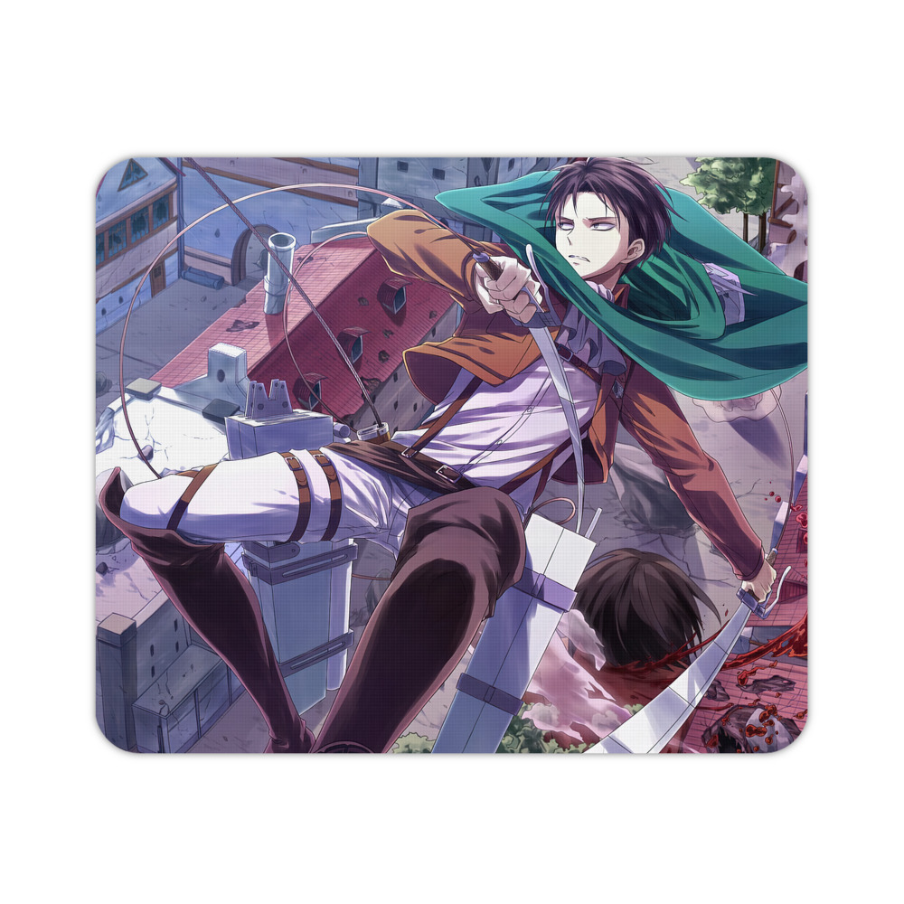 （画像用） 進撃の巨人 Attack on Titan マウスパッド ステッチ加工 ラバー素材 防水 滑り止め 超薄型 ゲーミング/オフィス対応