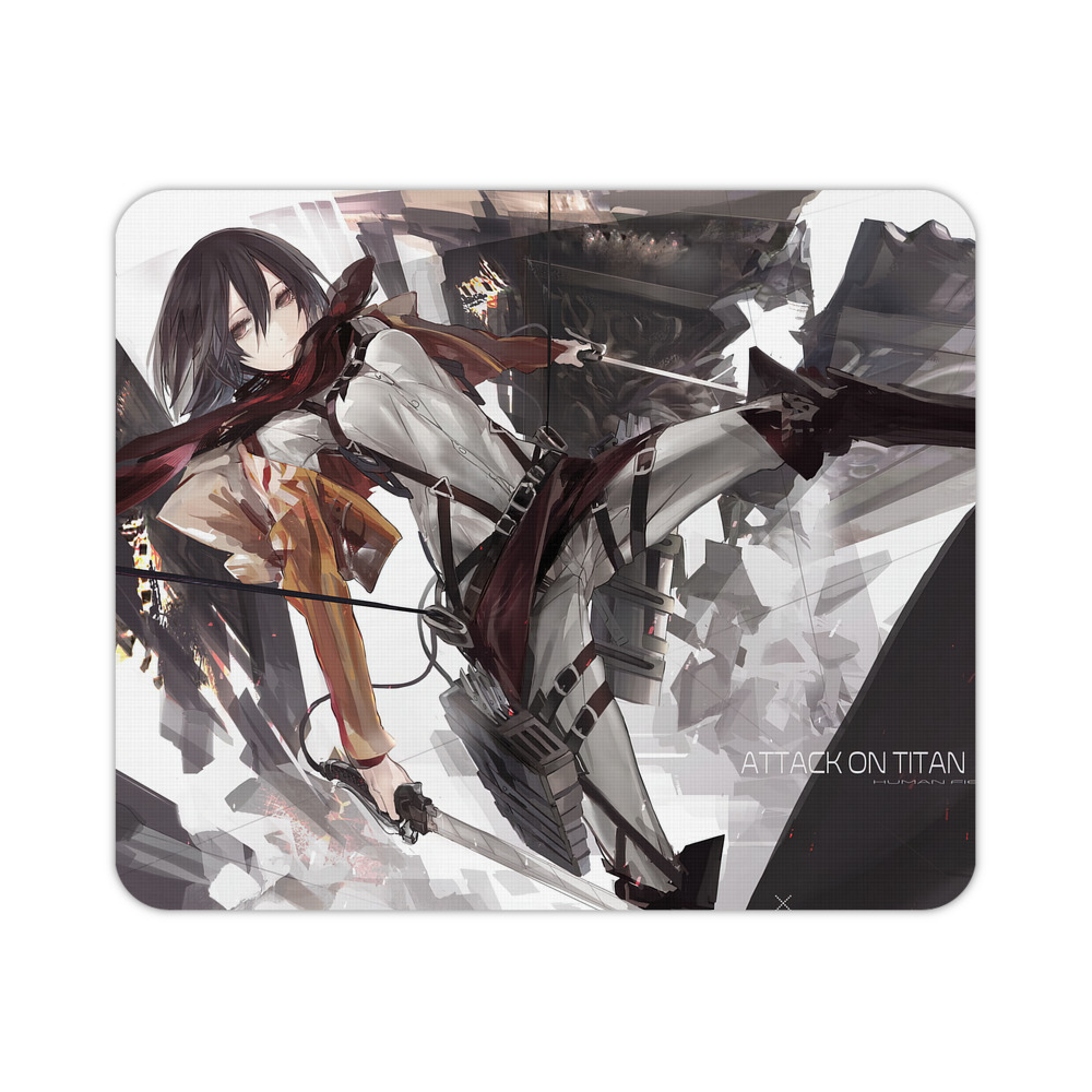 （画像用） 進撃の巨人 Attack on Titan マウスパッド ステッチ加工 ラバー素材 防水 滑り止め 超薄型 ゲーミング/オフィス対応