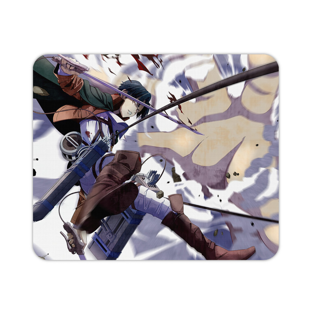 （画像用） 進撃の巨人 Attack on Titan マウスパッド ステッチ加工 ラバー素材 防水 滑り止め 超薄型 ゲーミング/オフィス対応