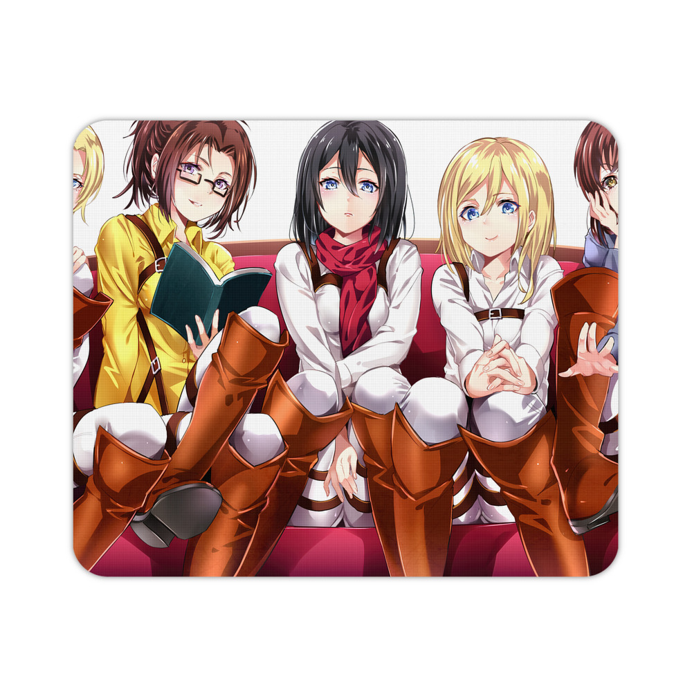 （画像用） 進撃の巨人 Attack on Titan マウスパッド ステッチ加工 ラバー素材 防水 滑り止め 超薄型 ゲーミング/オフィス対応