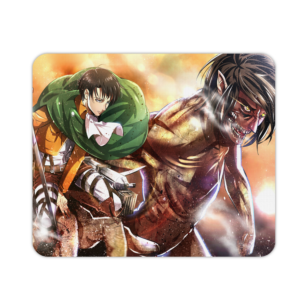 （画像用） 進撃の巨人 Attack on Titan マウスパッド ステッチ加工 ラバー素材 防水 滑り止め 超薄型 ゲーミング/オフィス対応
