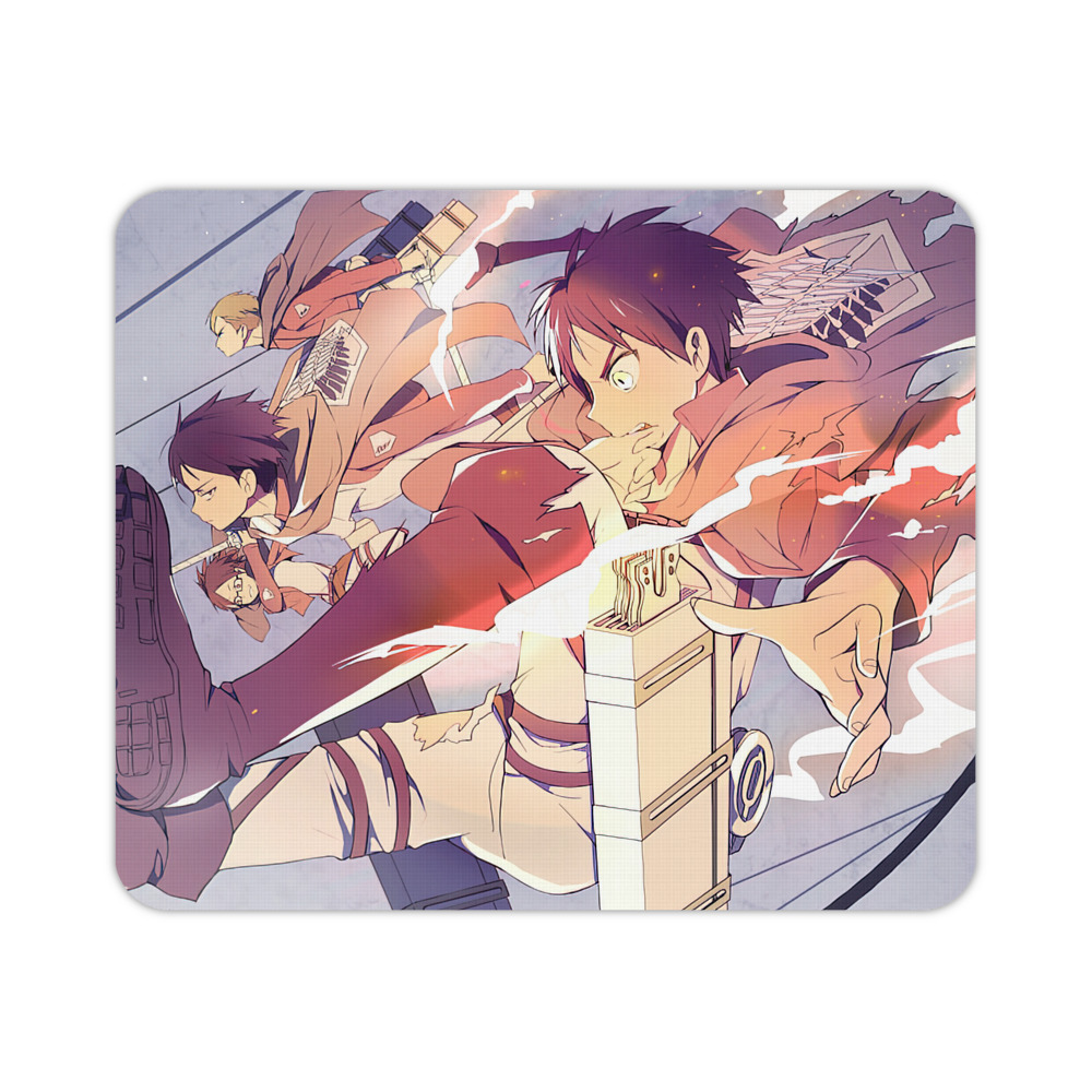 （画像用） 進撃の巨人 Attack on Titan マウスパッド ステッチ加工 ラバー素材 防水 滑り止め 超薄型 ゲーミング/オフィス対応