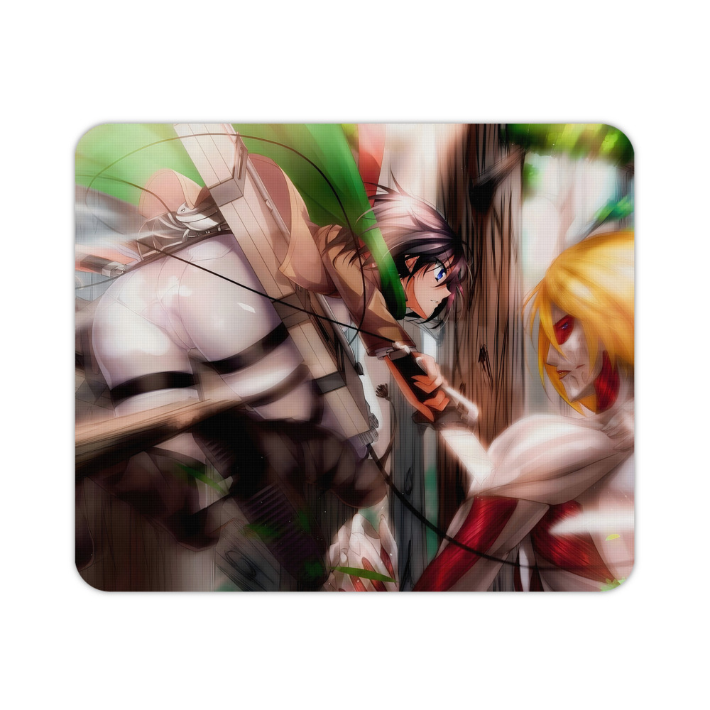 （画像用） 進撃の巨人 Attack on Titan マウスパッド ステッチ加工 ラバー素材 防水 滑り止め 超薄型 ゲーミング/オフィス対応