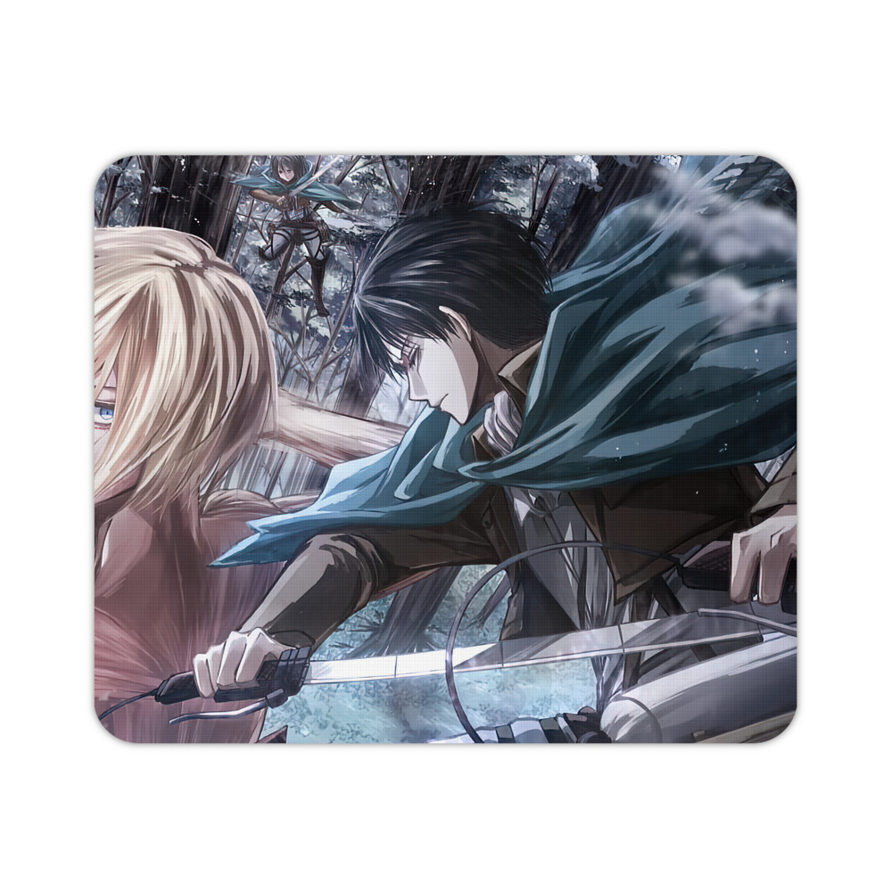 （画像用） 進撃の巨人 Attack on Titan マウスパッド ステッチ加工 ラバー素材 防水 滑り止め 超薄型 ゲーミング/オフィス対応