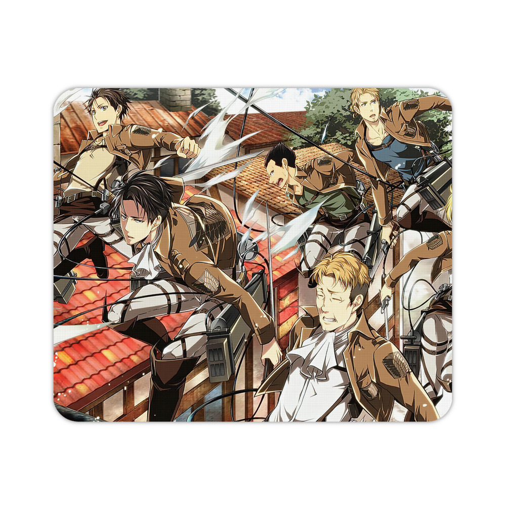 （画像用） 進撃の巨人 Attack on Titan マウスパッド ステッチ加工 ラバー素材 防水 滑り止め 超薄型 ゲーミング/オフィス対応