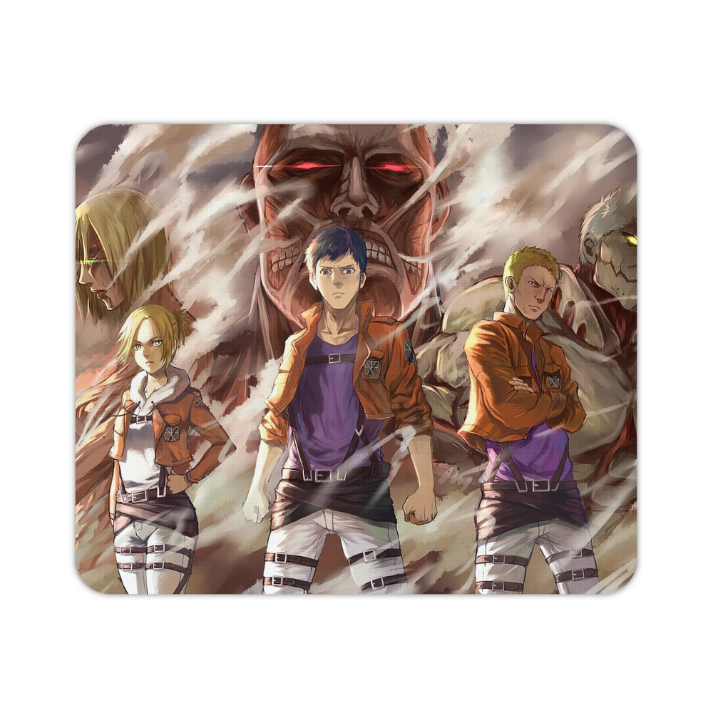 （画像用） 進撃の巨人 Attack on Titan マウスパッド ステッチ加工 ラバー素材 防水 滑り止め 超薄型 ゲーミング/オフィス対応