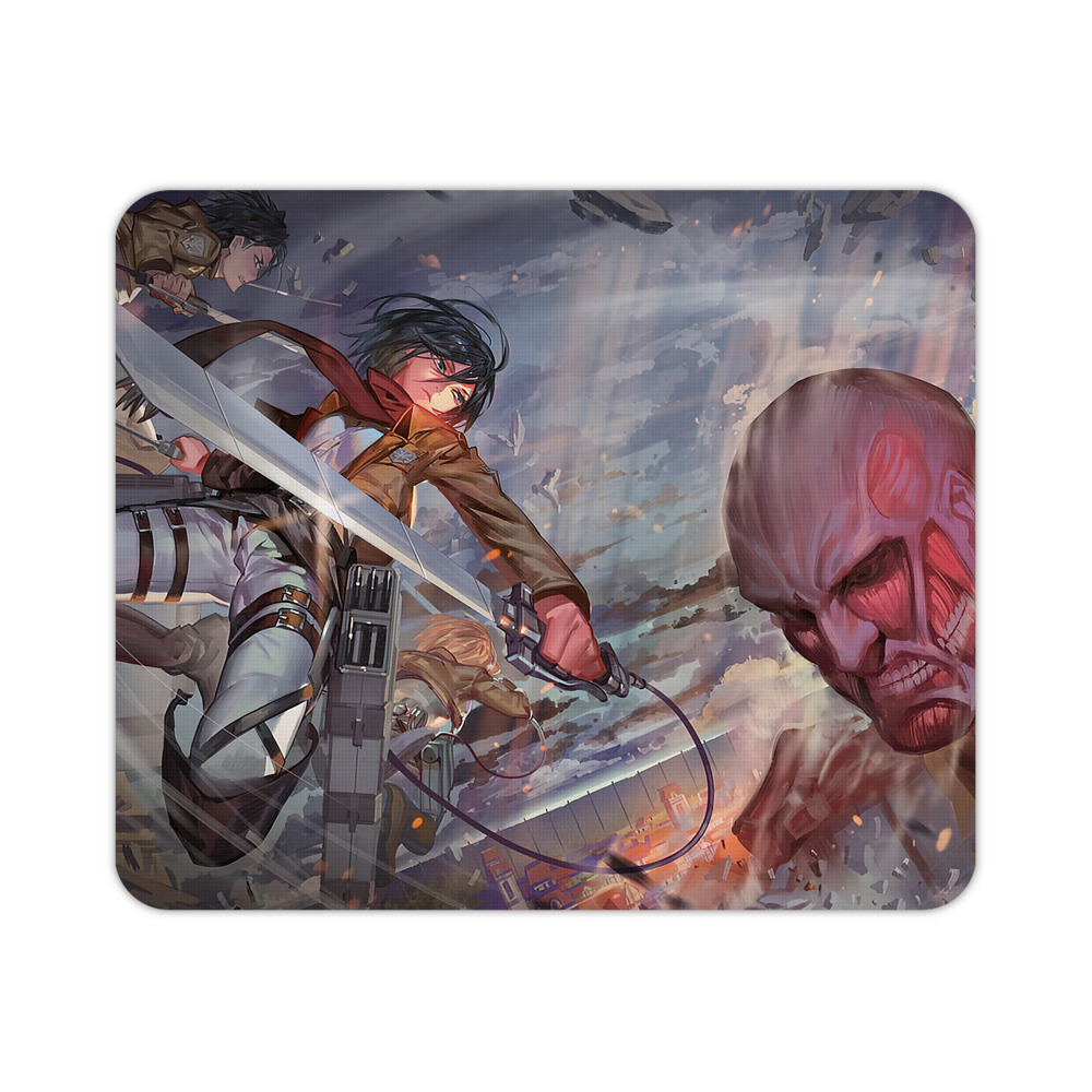 （画像用） 進撃の巨人 Attack on Titan マウスパッド ステッチ加工 ラバー素材 防水 滑り止め 超薄型 ゲーミング/オフィス対応