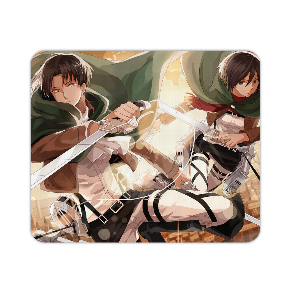 （画像用） 進撃の巨人 Attack on Titan マウスパッド ステッチ加工 ラバー素材 防水 滑り止め 超薄型 ゲーミング/オフィス対応