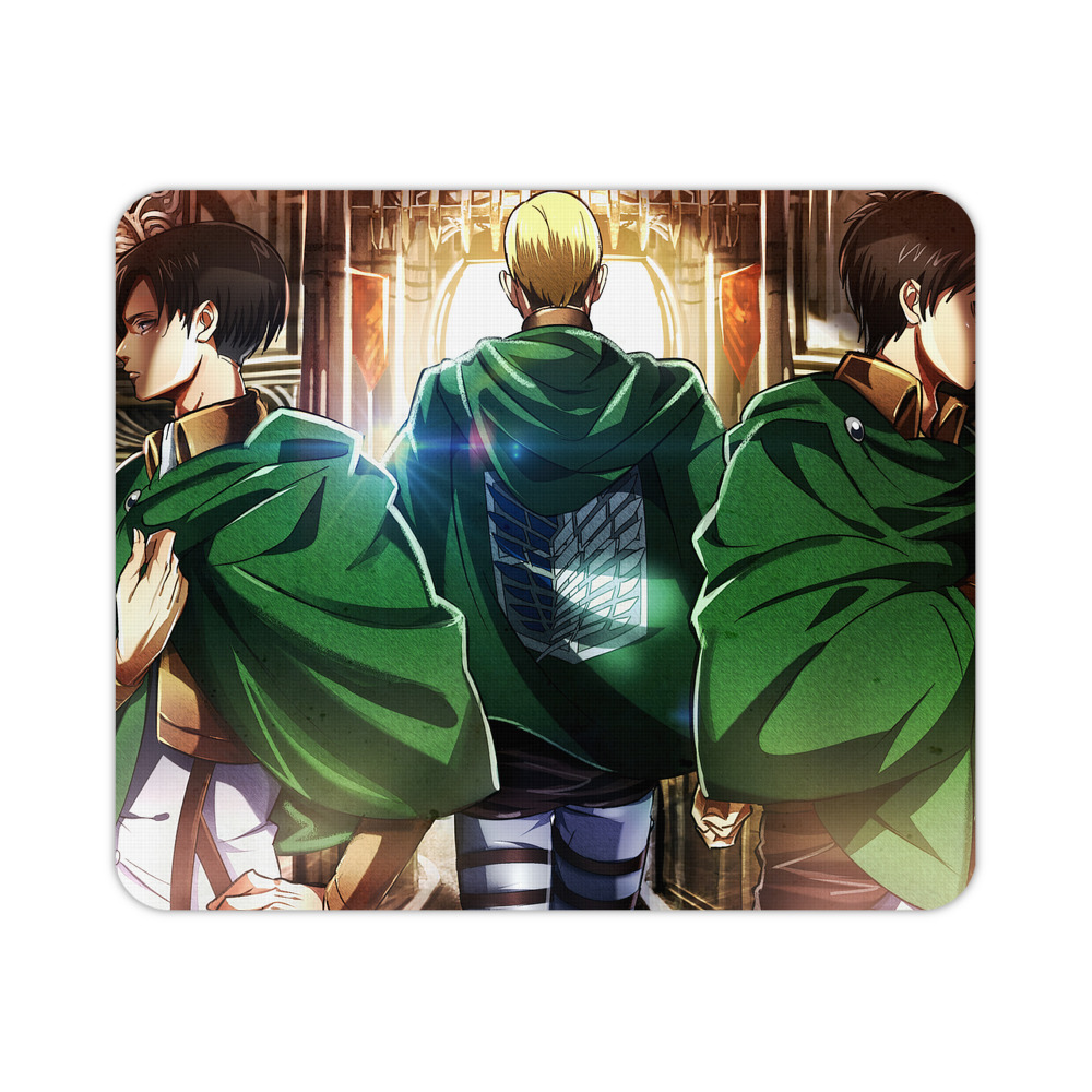（画像用） 進撃の巨人 Attack on Titan マウスパッド ステッチ加工 ラバー素材 防水 滑り止め 超薄型 ゲーミング/オフィス対応