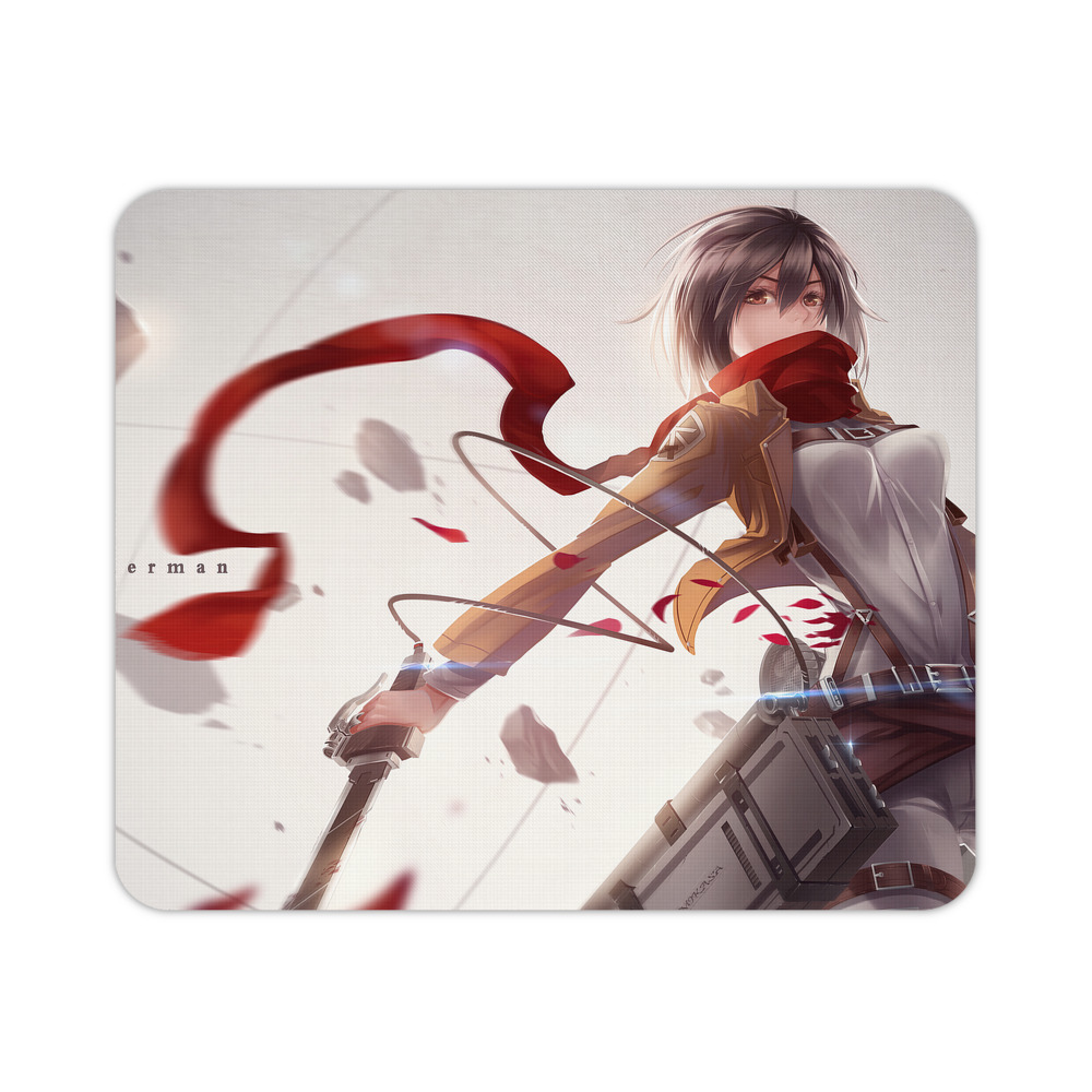 （画像用） 進撃の巨人 Attack on Titan マウスパッド ステッチ加工 ラバー素材 防水 滑り止め 超薄型 ゲーミング/オフィス対応