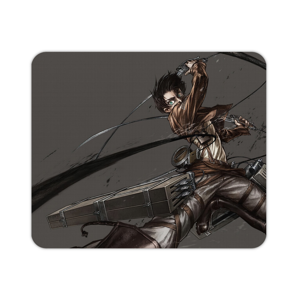 （画像用） 進撃の巨人 Attack on Titan マウスパッド ステッチ加工 ラバー素材 防水 滑り止め 超薄型 ゲーミング/オフィス対応